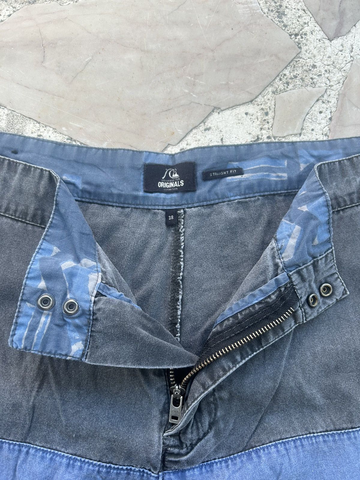Quiksilver Quiksilver Blue Black Shorts Size US 39 - 6 Thumbnail