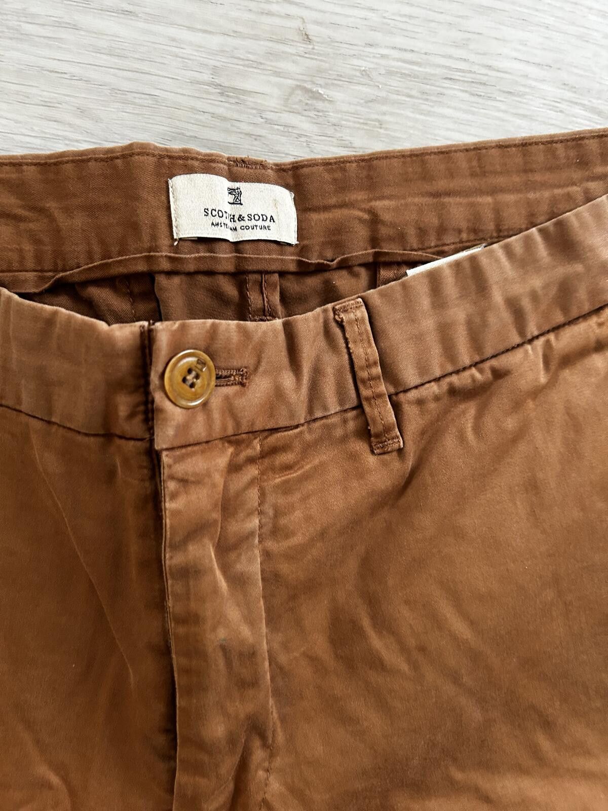 Scotch & Soda Scotch & Soda Brown Chinos 34x32 Size US 34 / EU 50 - 1 Thumbnail