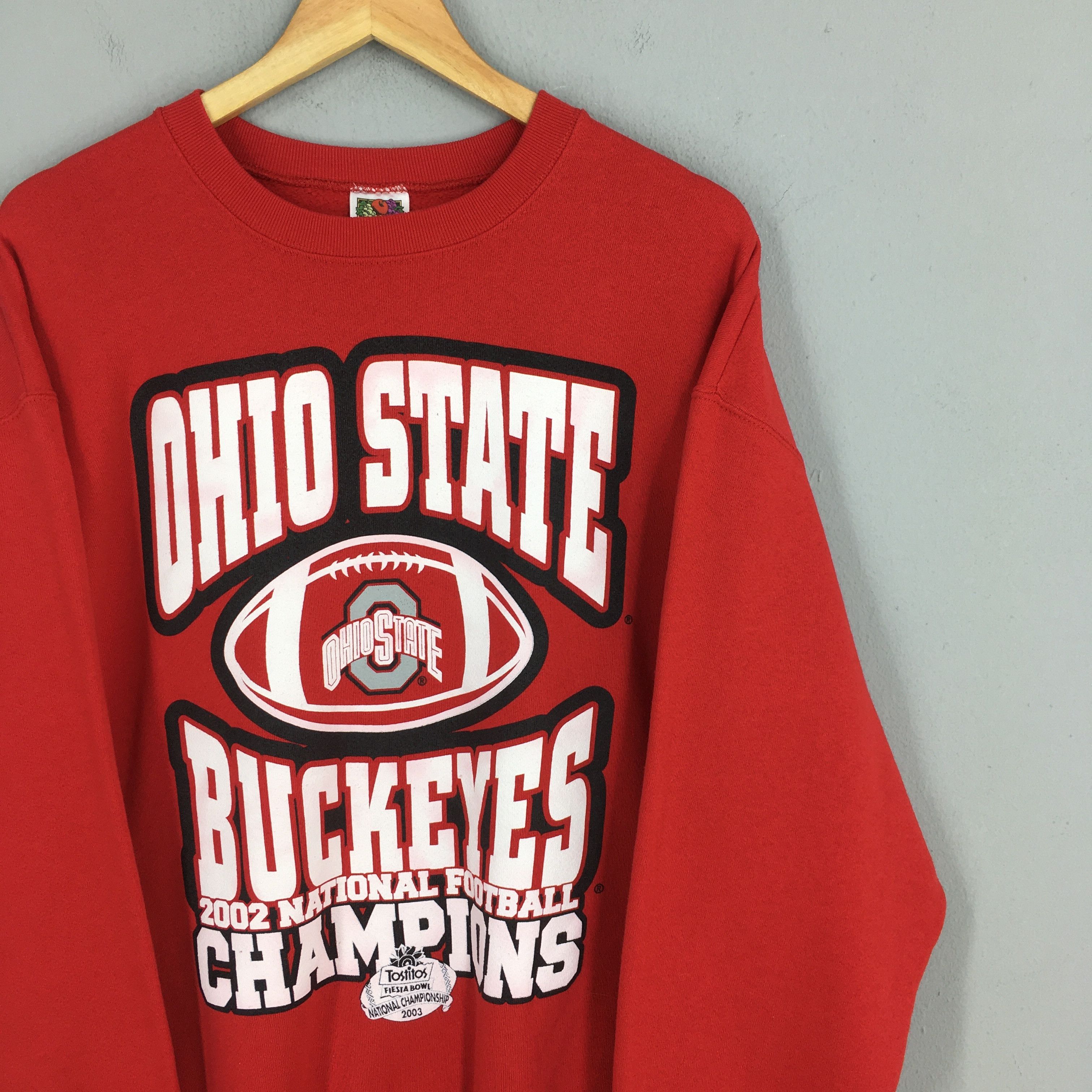 NCAA × Vintage Vintage Ohio State Buckeyes Red Sweatshirt XLarge Size US XL / EU 56 / 4 - 2 Thumbnail