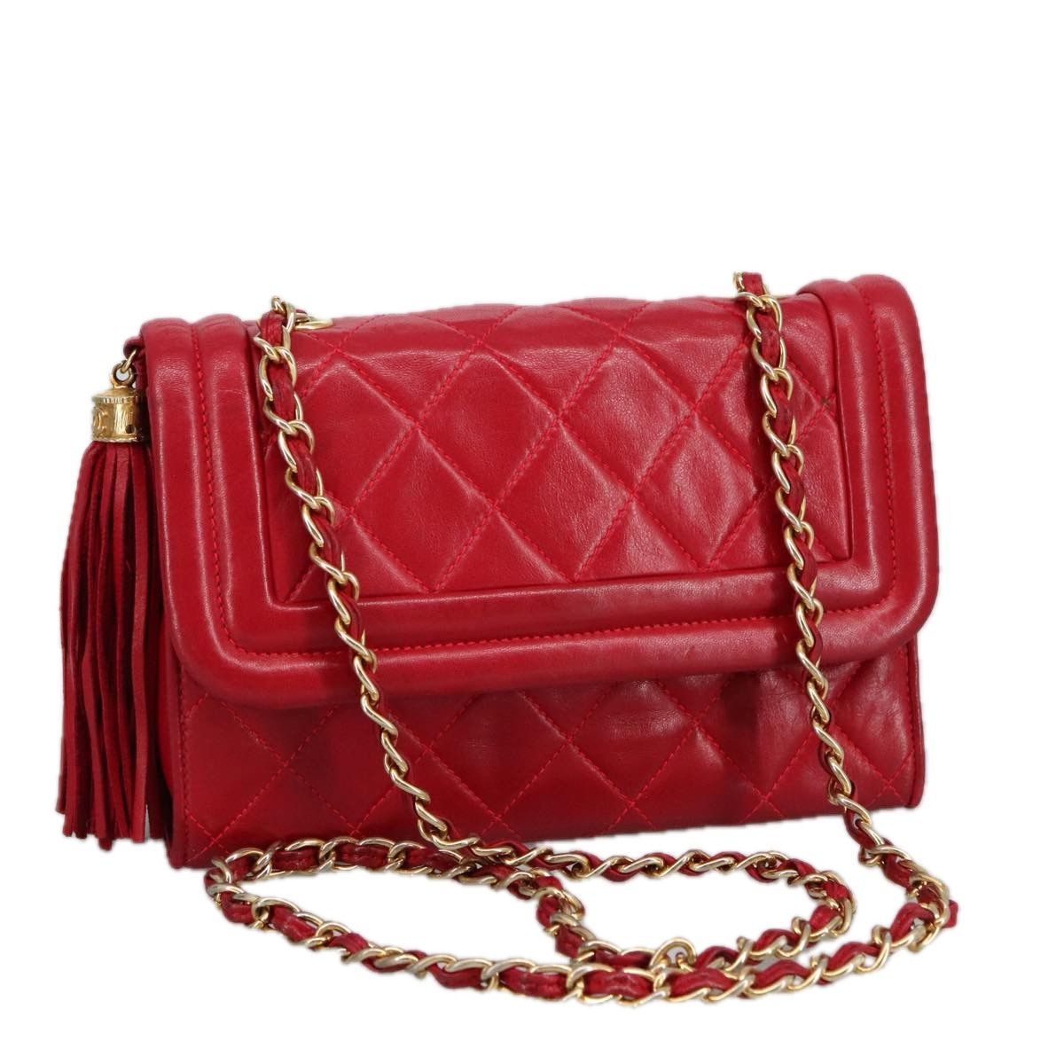 Chanel Cc Red Calfskin Shoulder Bag (Pre-Owned) Size ONE SIZE - 1 Thumbnail