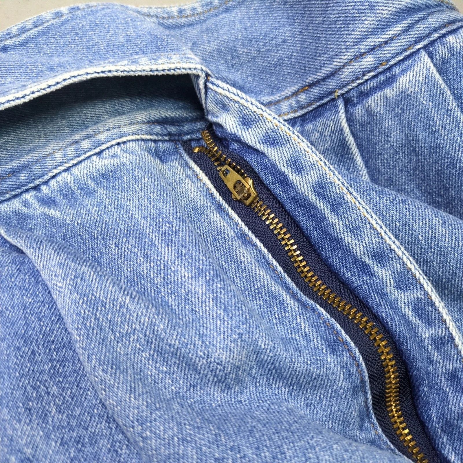 Vintage State of the Art Jean Shorts High Rise Waist Buckle Belt 14 Size 36" / US 14 / IT 50 - 8 Thumbnail
