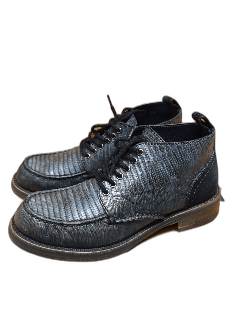 Louis Vuitton Men's Leather Boots with Lizard Skin Design Size US 7.5 / EU 40-41 - 1 Thumbnail