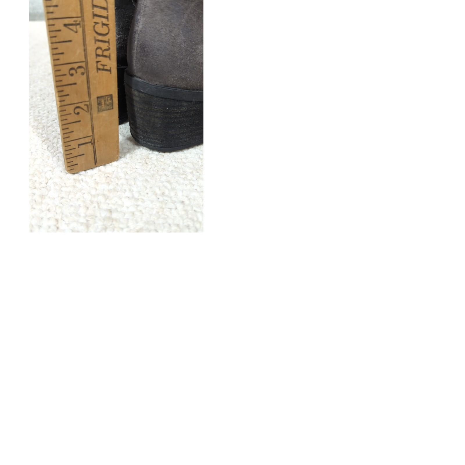 Born Born Felicia Gray Brown Suede Zip Up Knee High Boots Lace Back Women's 8.5 Size US 9 / IT 39 - 9 Thumbnail