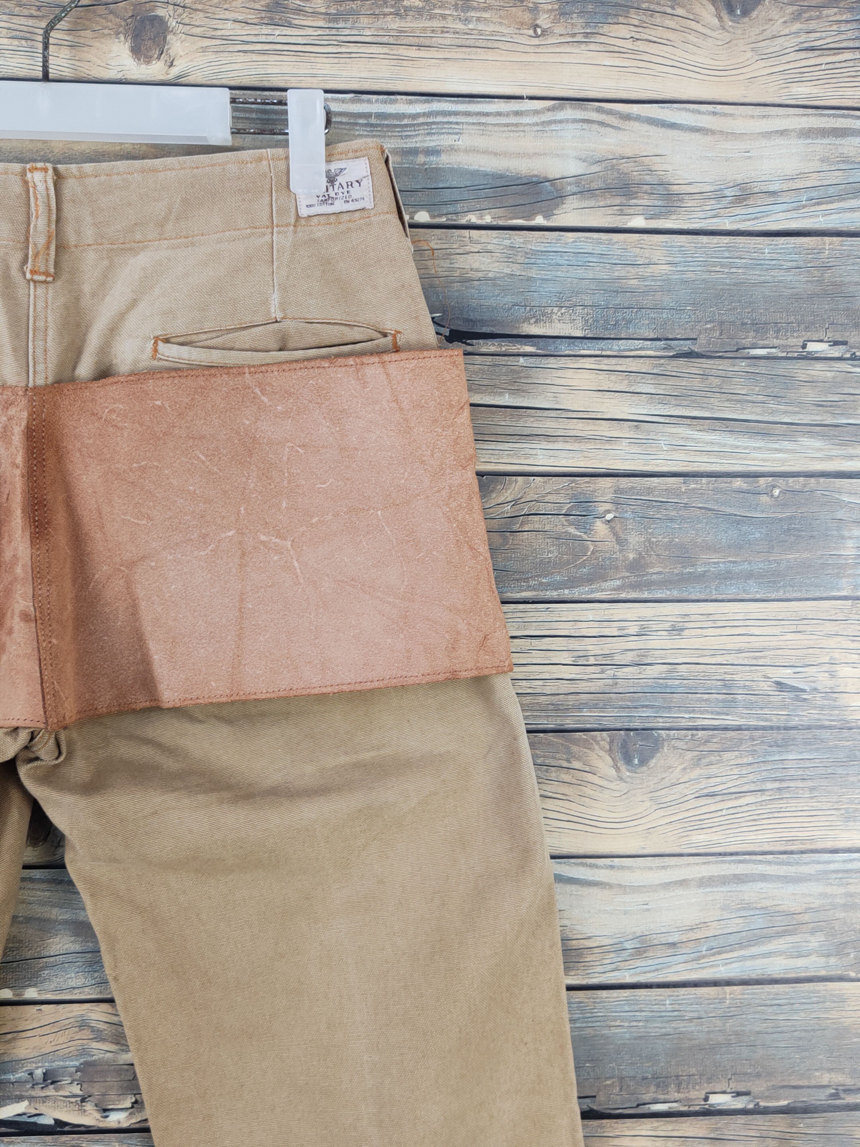 Vintage Collegiate Brown leather back vintage Casual Pants #W1585 Size US 28 / EU 44 - 10 Thumbnail