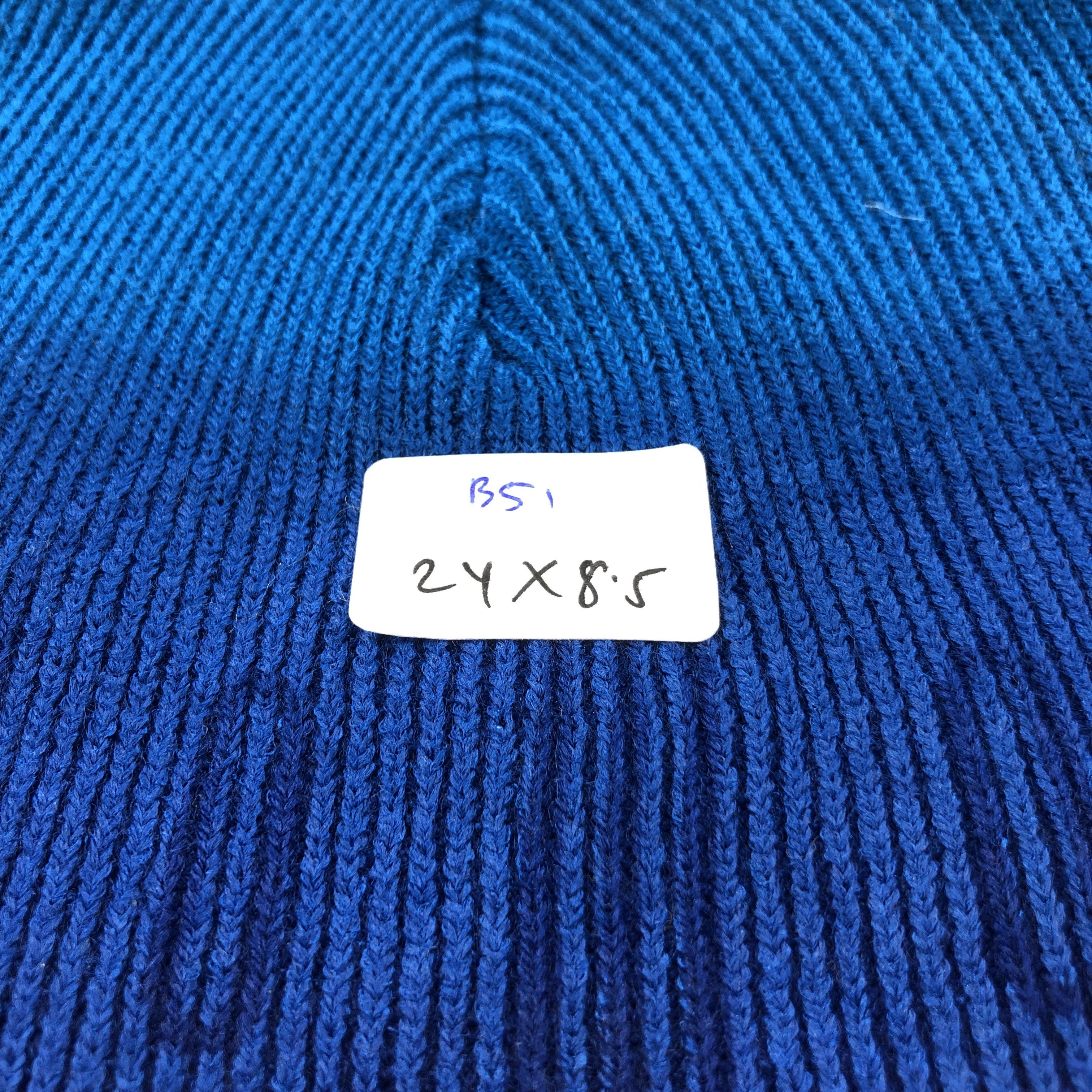 Vintage Unknown Bluish Blue Lucky Number Beanie Snowcap Snow Hat B51 Size ONE SIZE - 6 Thumbnail