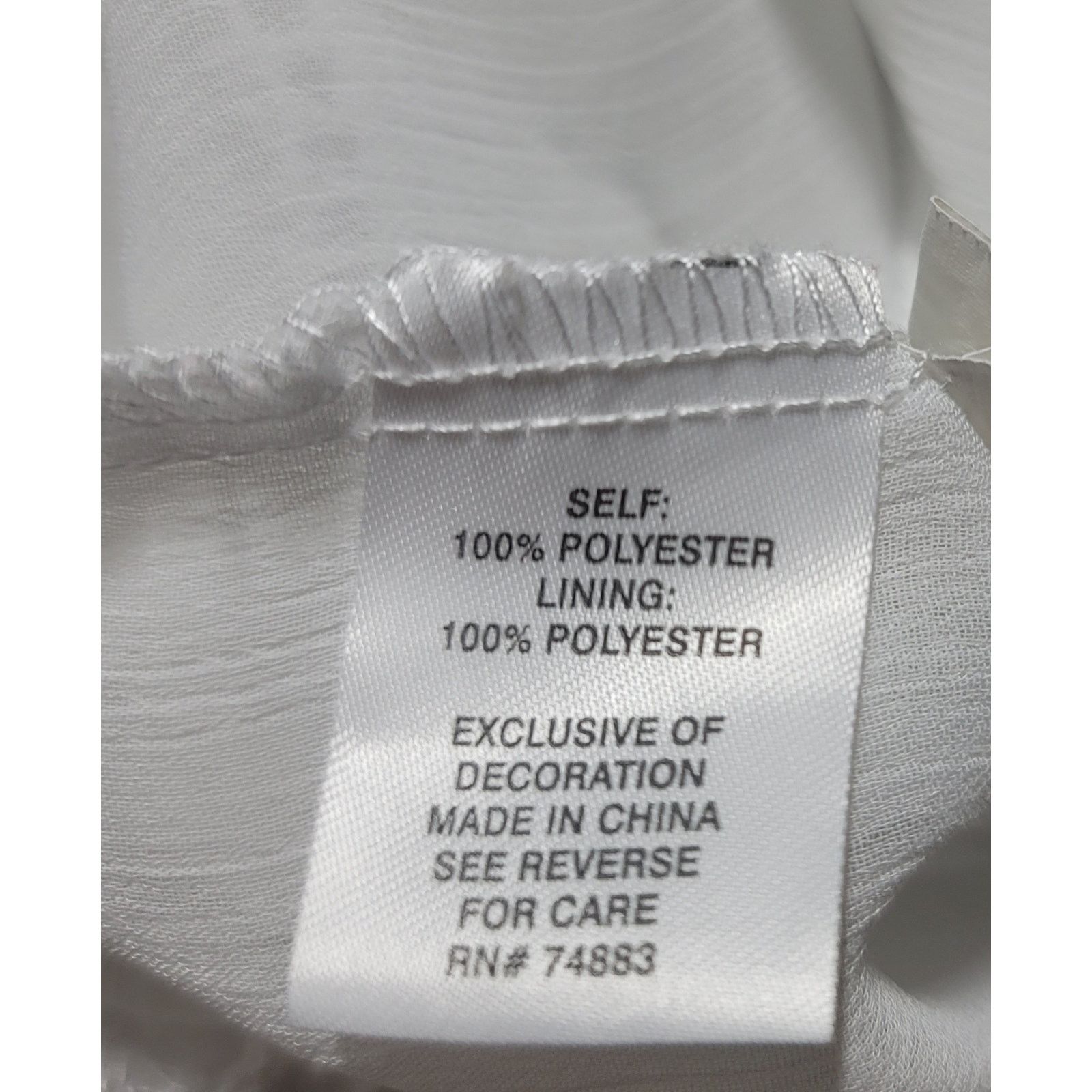 Other Roz & Ali White Button Up Pleated Bodice Lace Hem Top 1X Size XL / US 12-14 / IT 48-50 - 4 Thumbnail