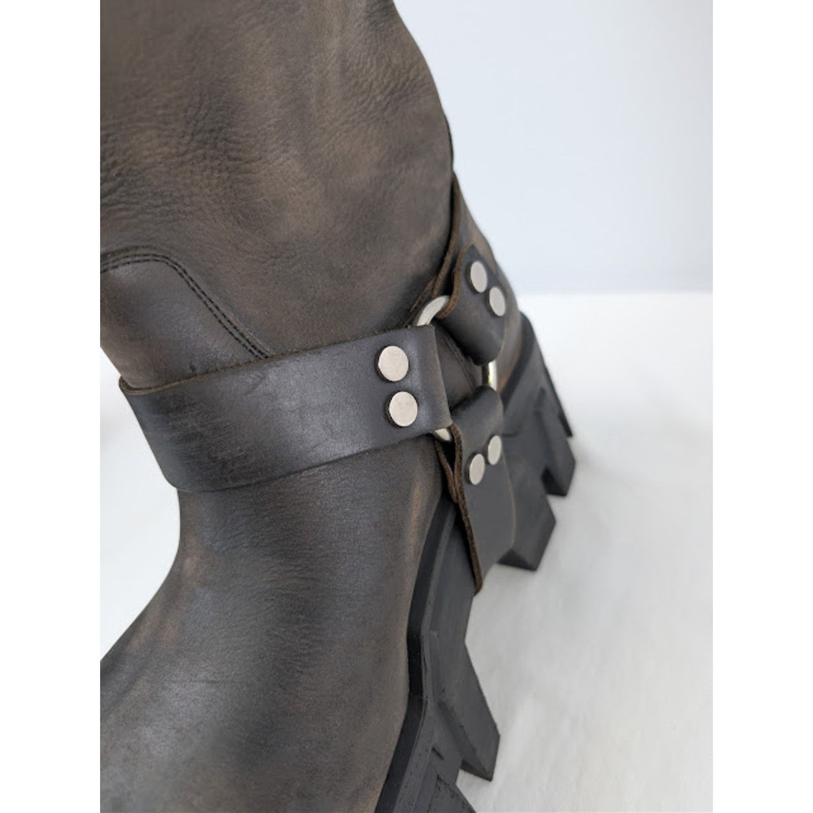 Balenciaga o1rshd1 Q:2 / Bulldozer Harness Boots in Faded Black Size US 8 / EU 41 - 15 Thumbnail