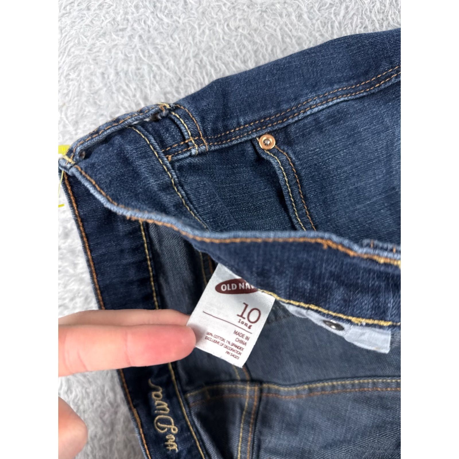 Old Navy Old Navy Jeans Women 10 Blue Denim Bootcut Low Rise 31x31 Regular Inseam 31 Denim Cotton 5-Pocket Solid Color Jeans Size 32" / US 10 / IT 46 - 7 Thumbnail