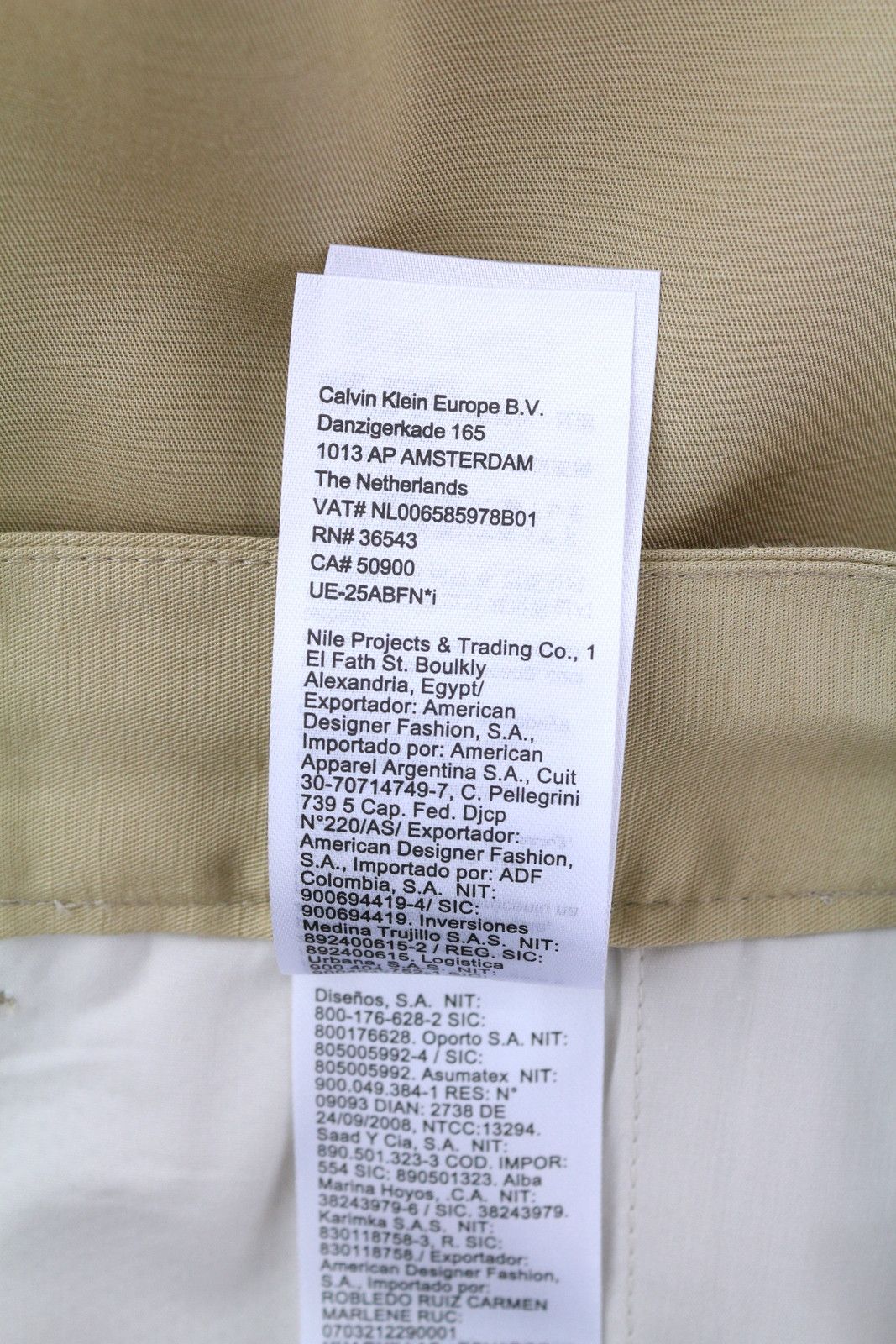 Calvin Klein DYED TENCEL TAPERED W31/L32 Brown Linen Trousers 85158 Size US 31 - 6 Thumbnail