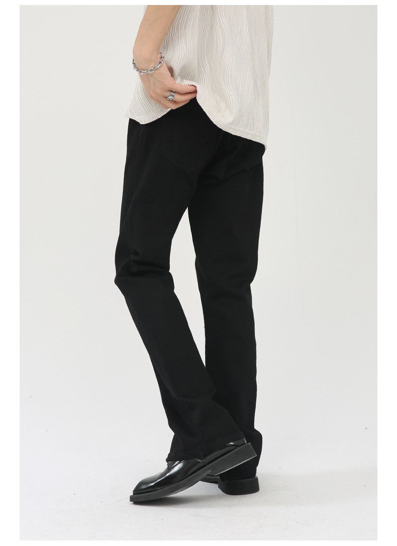 Japanese Brand High street stretch solid color zipper slim jeans y2k Size US 32 / EU 48 - 5 Thumbnail