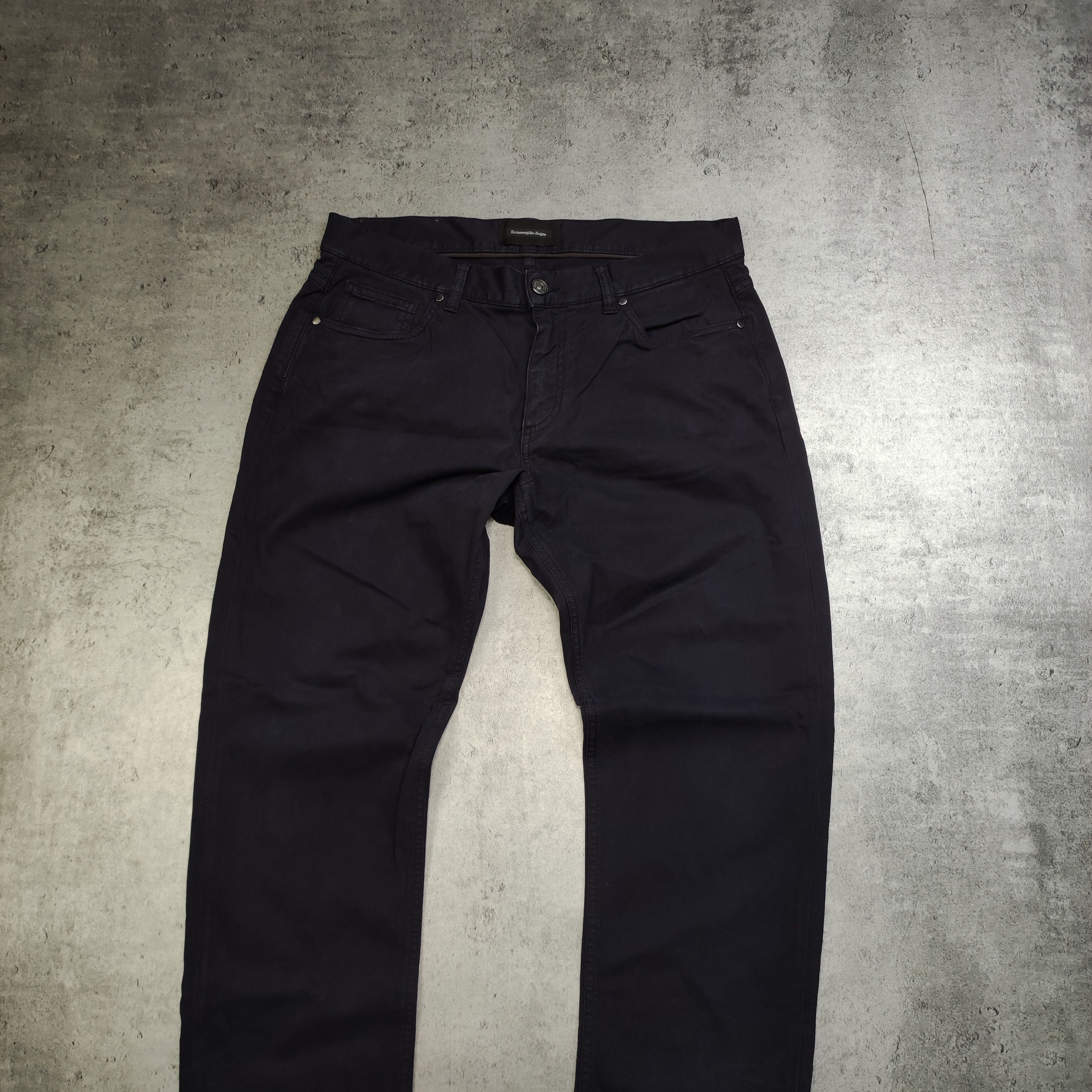 Ermenegildo Zegna RARE Luxury Ermenegildo Zegna Dark Purple Casual Pants Size US 34 / EU 50 - 3 Thumbnail