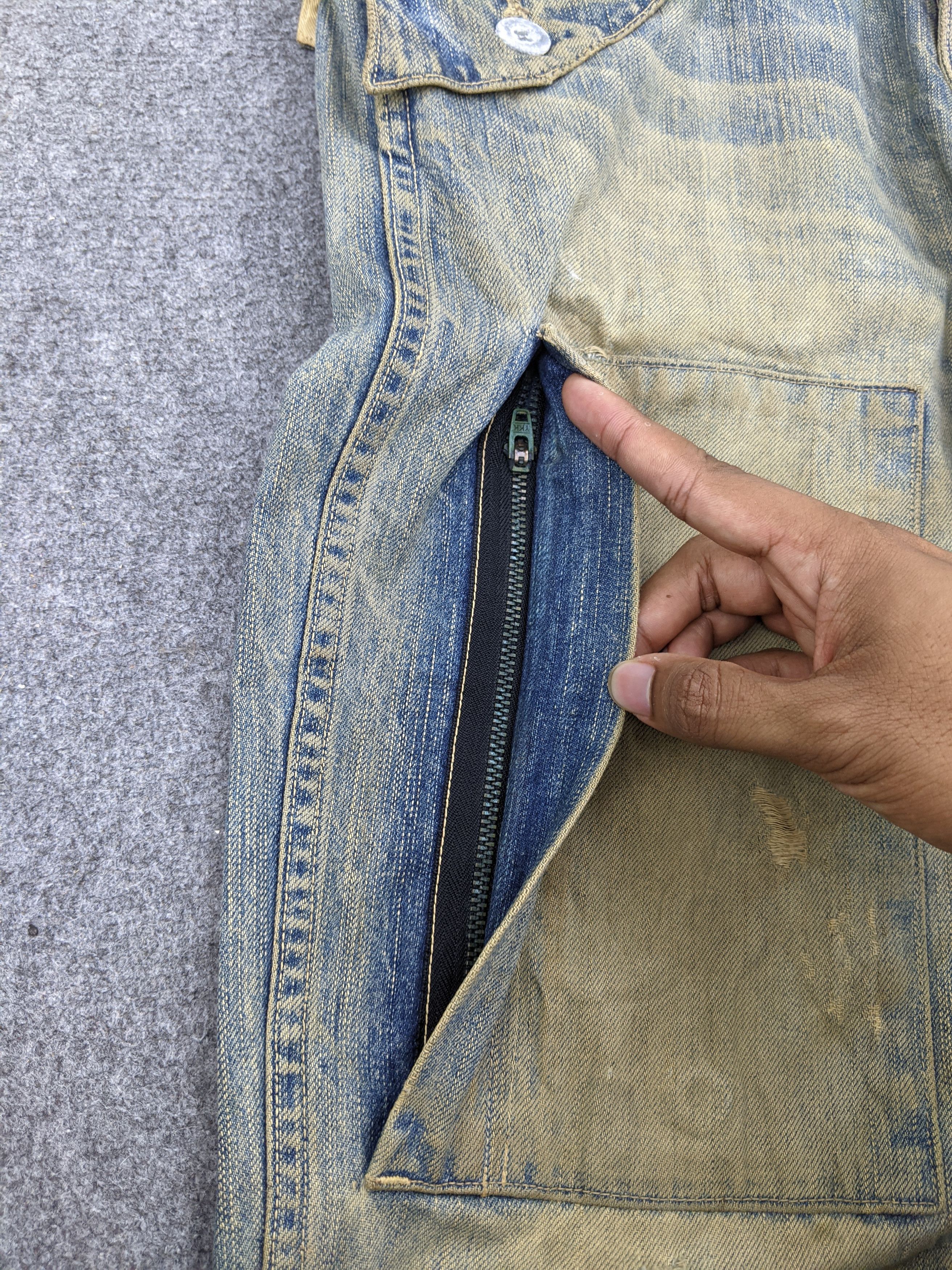 If Six Was Nine Johnbull Kojima Genes Japan Multi Pocket Rusty Jeans DJ0013Z Size US 33 - 16 Thumbnail