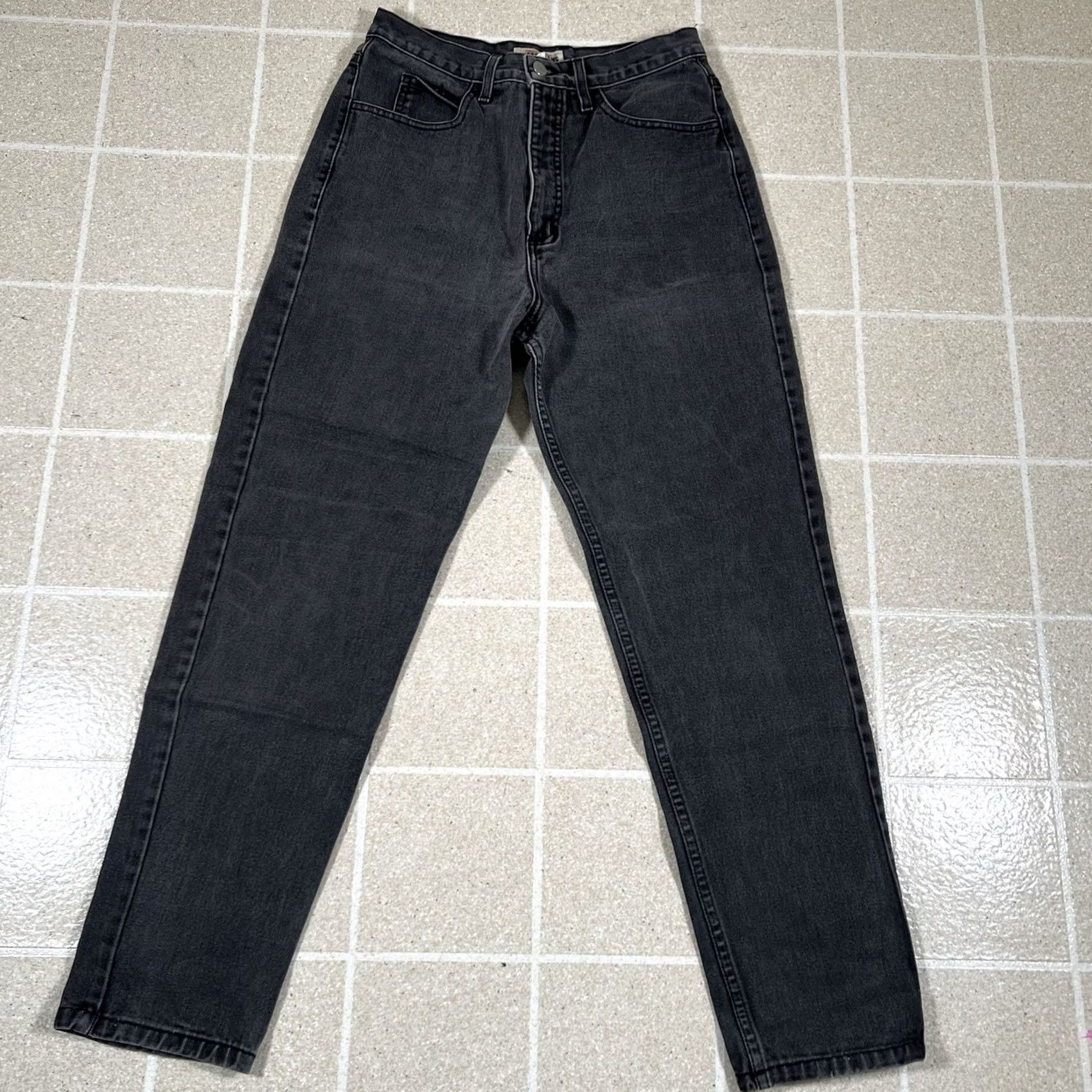 Guess VINTAGE Guess USA High Rise Mom Jeans Black Women's 27x28 90s Made In USA Guess Jeans Mens Womens Size 27" / US 4 / IT 40 - 4 Thumbnail