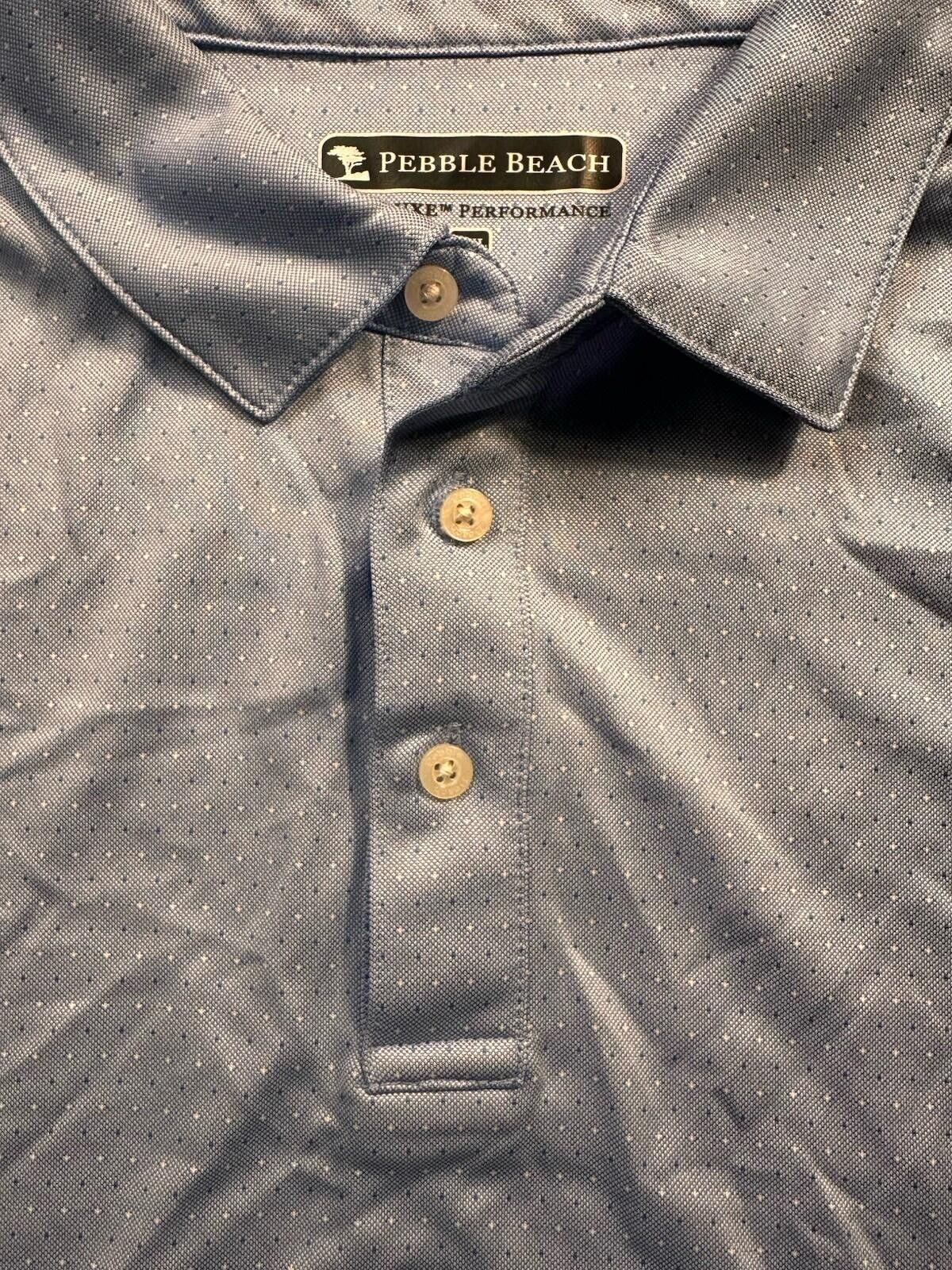 Lone Cypress By Pebble Beach Pebble Beach Men's Light Blue Dry-Luxe Polo Golf 2XL Size US XXL / EU 58 / 5 - 3 Thumbnail
