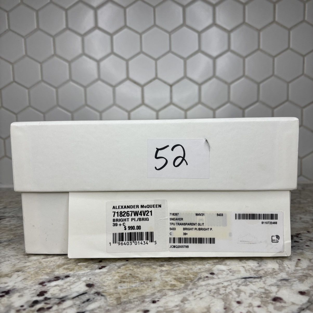 Alexander McQueen Size 6.5-Alexander McQueen Oversized Bright PinkGlitter used Size US 6.5 / EU 39-40 - 15 Thumbnail