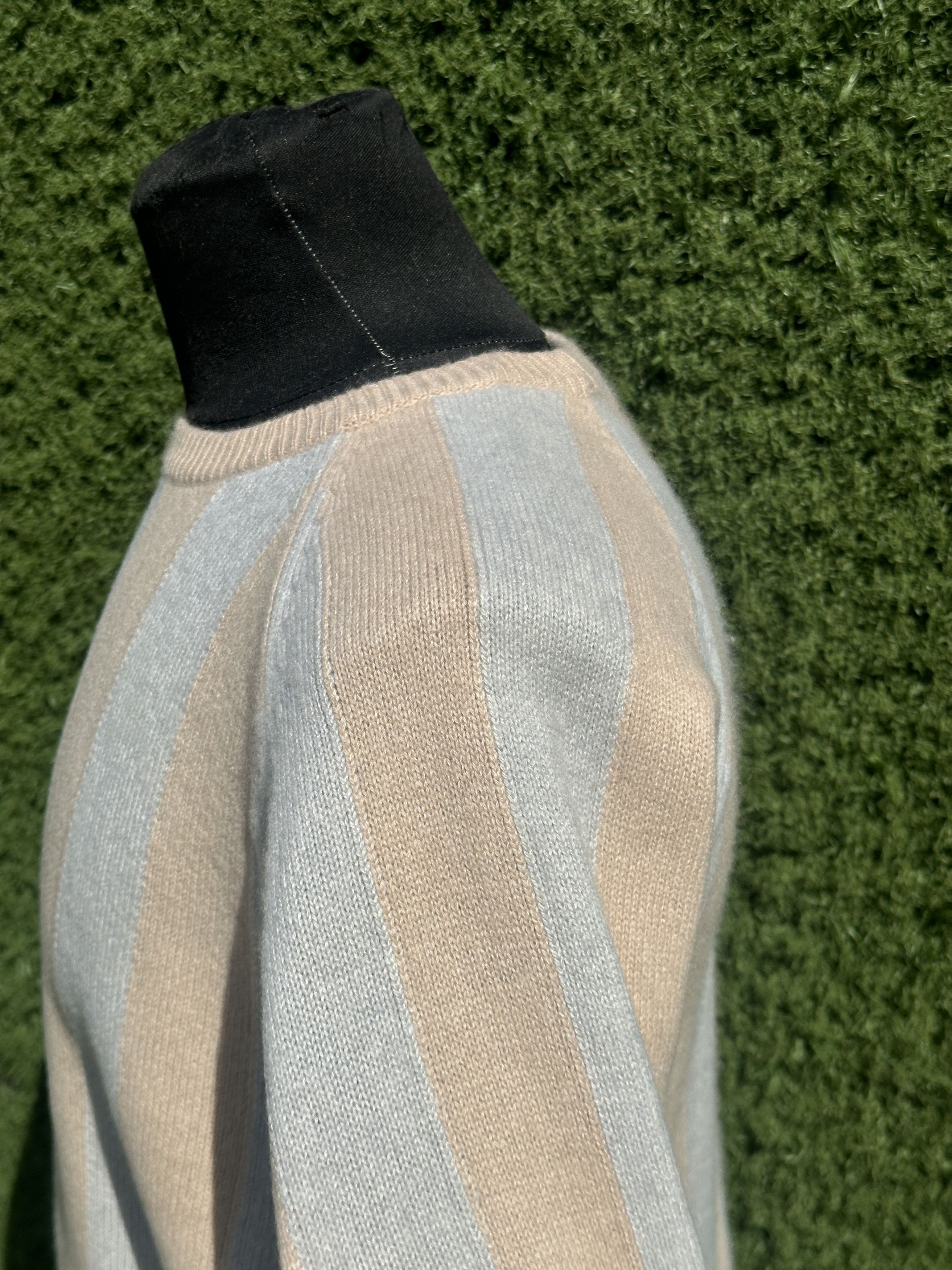 Bottega Veneta Bottega Veneta Cashmere Stripe Raglan Sweater Fit IT 42 Size M / US 6-8 / IT 42-44 - 3 Thumbnail