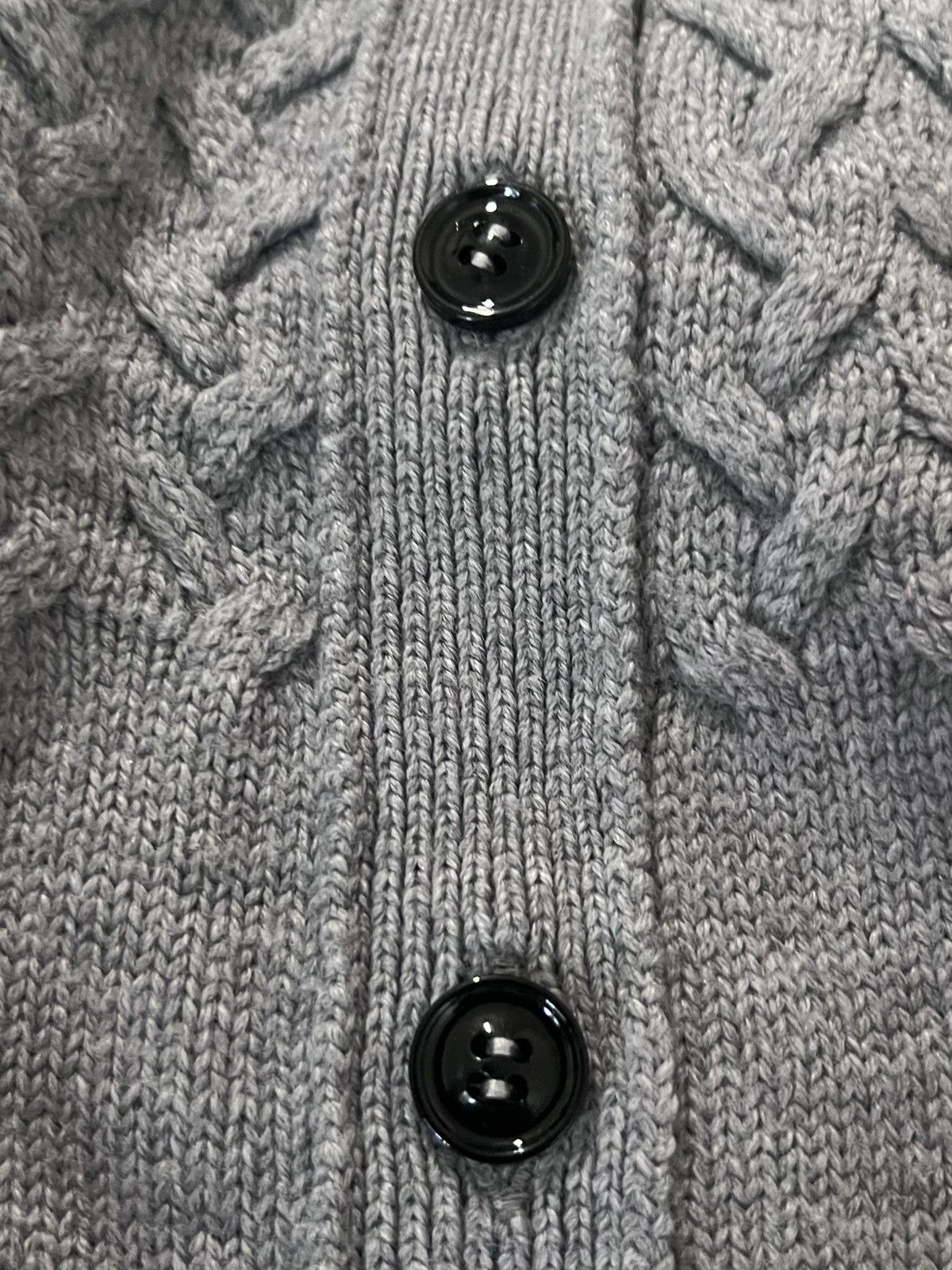 Vintage GUCCI 100% Wool Gray Knit Short Sleeve Cardigan Sweater Sz 8 Size S / US 4 / IT 40 - 4 Thumbnail