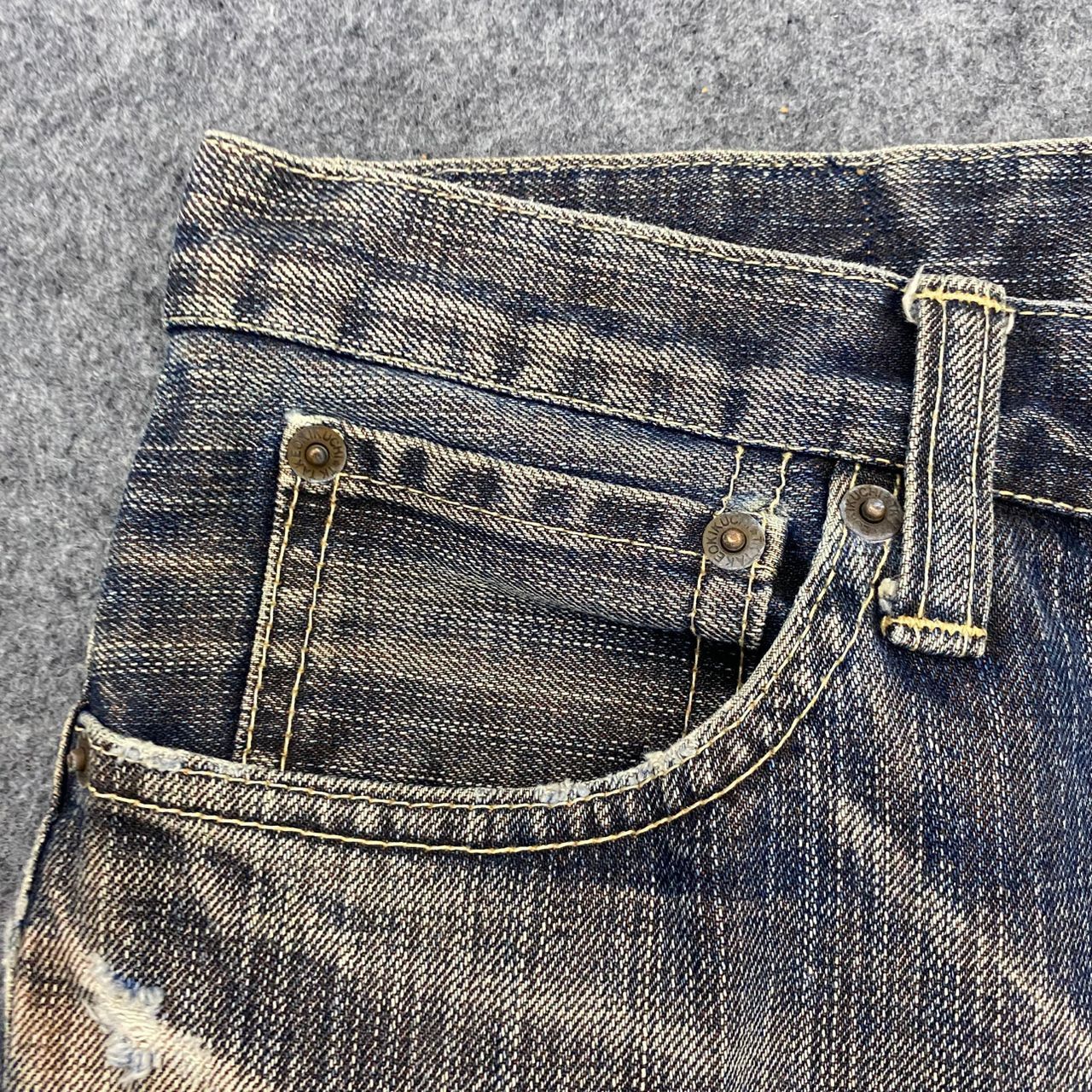 If Six Was Nine 💥Best Offer💥Vintage Takeo Kikuchi Distressed Denim Size US 33 - 10 Thumbnail