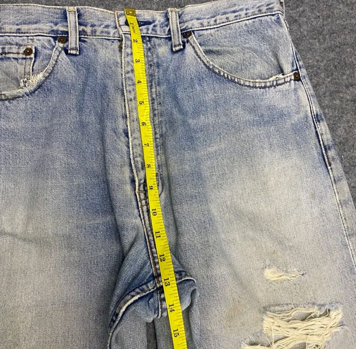 Levi's 💥Baggy💥Vintage Levis 504 Distressed Denim Size US 34 / EU 50 - 6 Thumbnail
