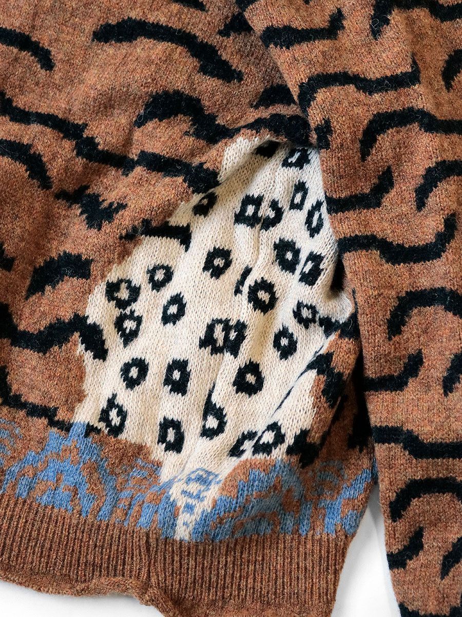 Kapital Kapital 7G Nepal Tiger Crew Sweater Size US L / EU 52-54 / 3 - 6 Thumbnail