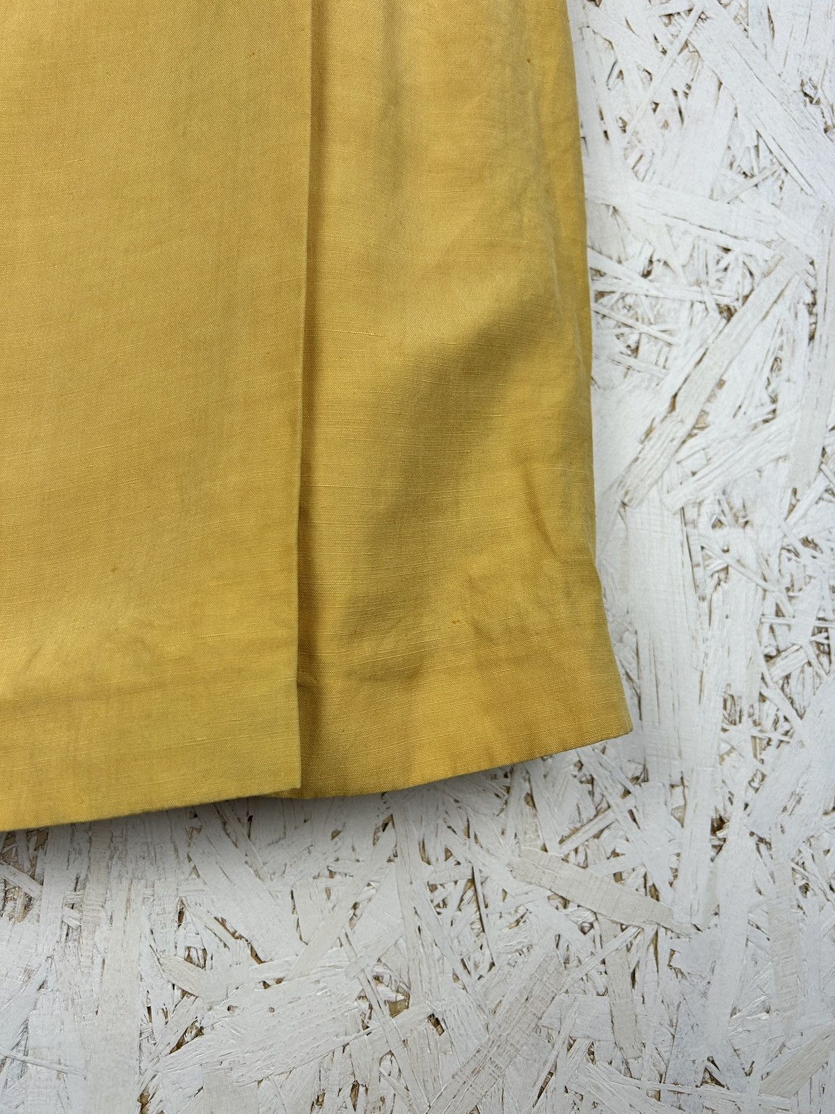 Celine 90s Vintage Celine Paris Linen Metal Chain Skirt Size 38 Size 26" / US 2 / IT 38 - 3 Thumbnail