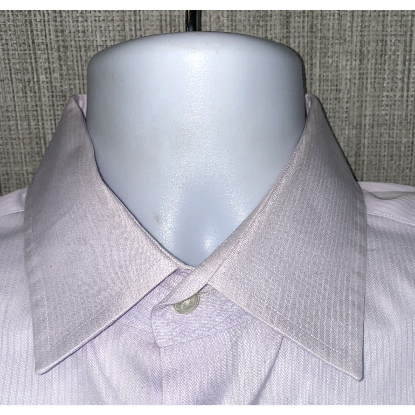 Hugo Boss Hugo Boss Men's Dress Shirt Long Sleeve Purple 16.5 Regular Fit Collared Cotton Size 42R - 3 Thumbnail