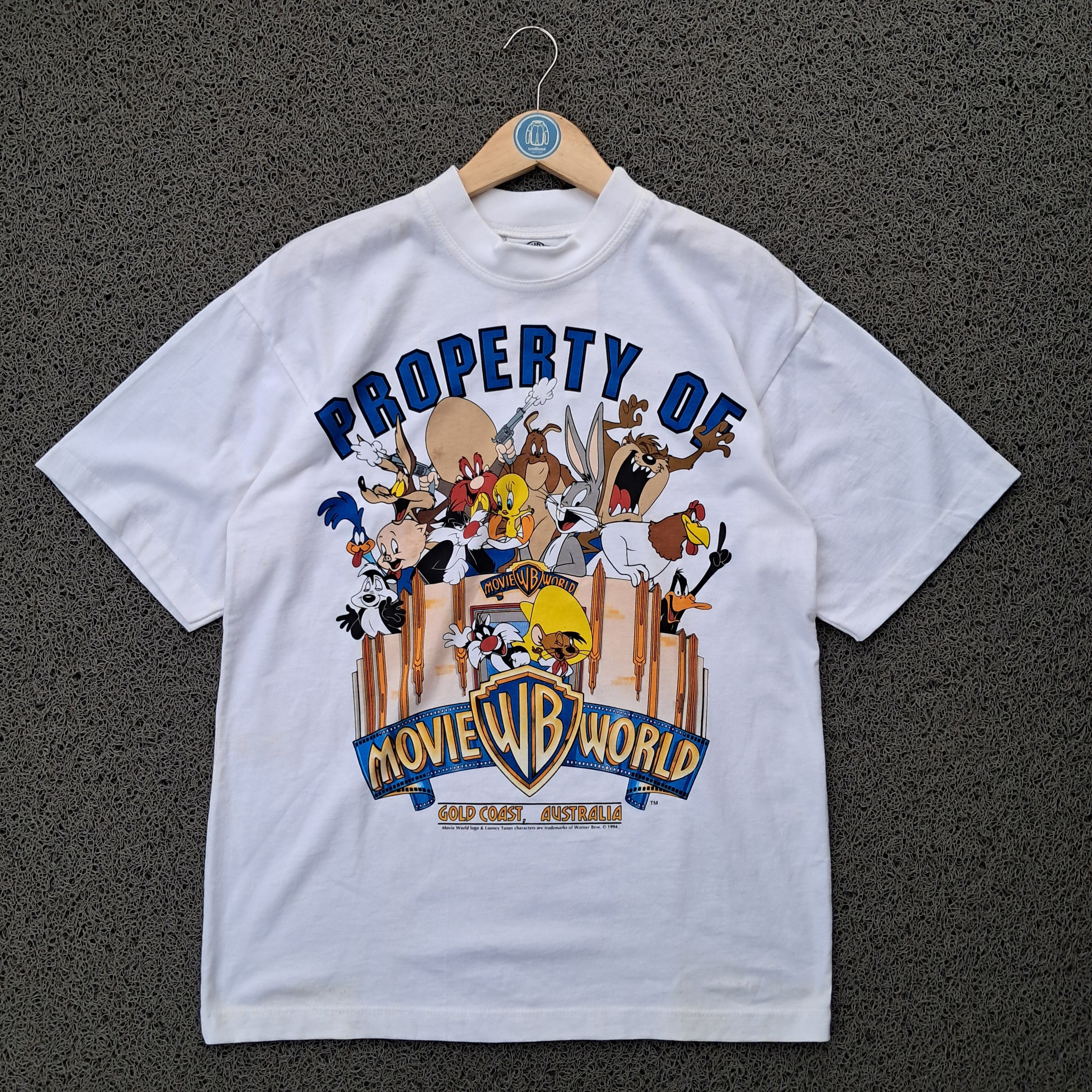 Warner Bros Vintage Tee Movie World WB Gold Coast Australia by WB "94 Size US M / EU 48-50 / 2 - 2 Thumbnail