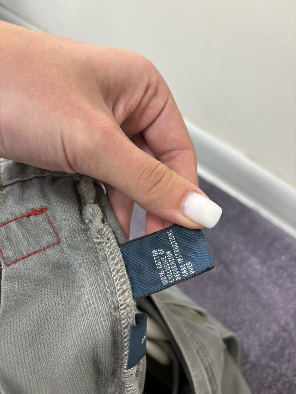 Polo Ralph Lauren Polo Ralph Lauren Men’s Gray Luxury Baggy Pants Jeans Size US 35 - 23 Thumbnail