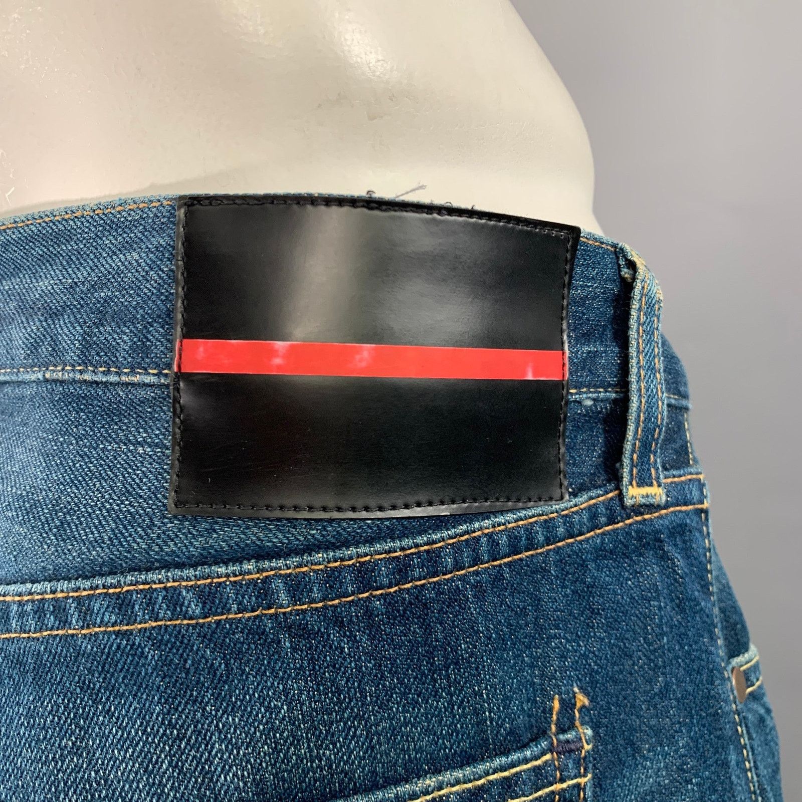 Other BLVCK SCVLE Size 36 Blue Distressed Button Fly Jeans Size US 36 / EU 52 - 4 Thumbnail