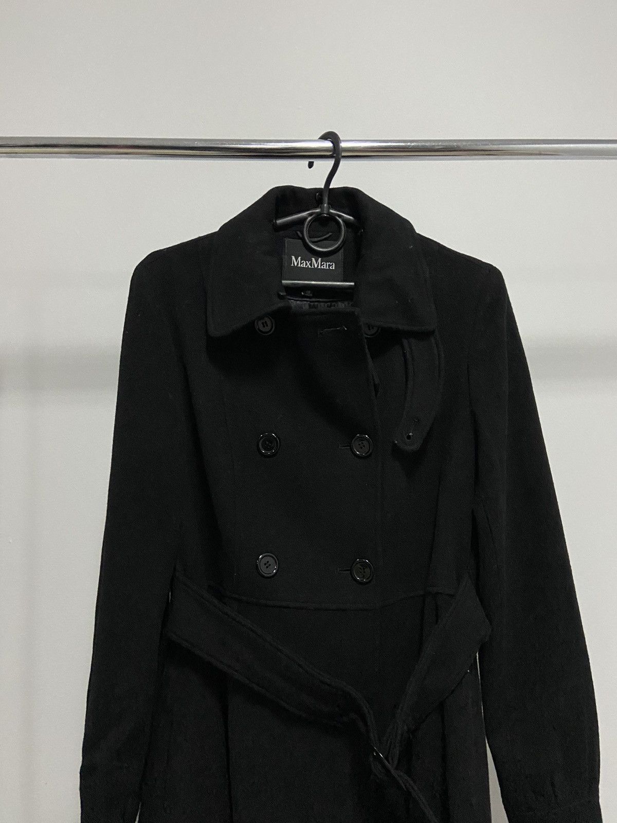 Max Mara × Vintage Max Mara cashmere coat vintage buttons pocket women Size XS / US 0-2 / IT 36-38 - 2 Thumbnail