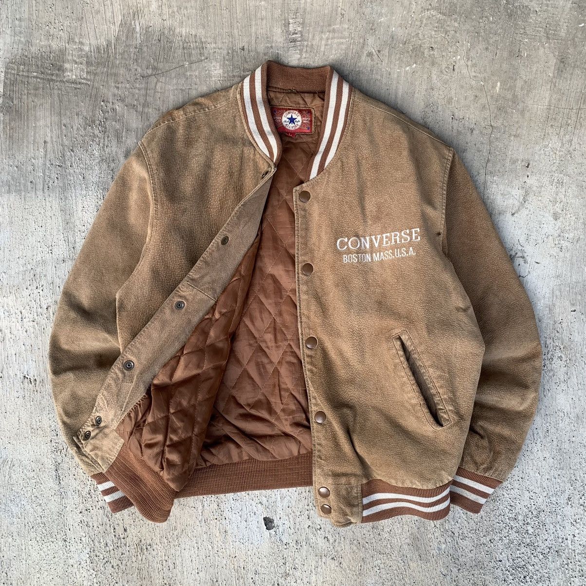 Converse Converse varsity USA embroided. suede leather Jacket vintage Size US L / EU 52-54 / 3 - 9 Thumbnail