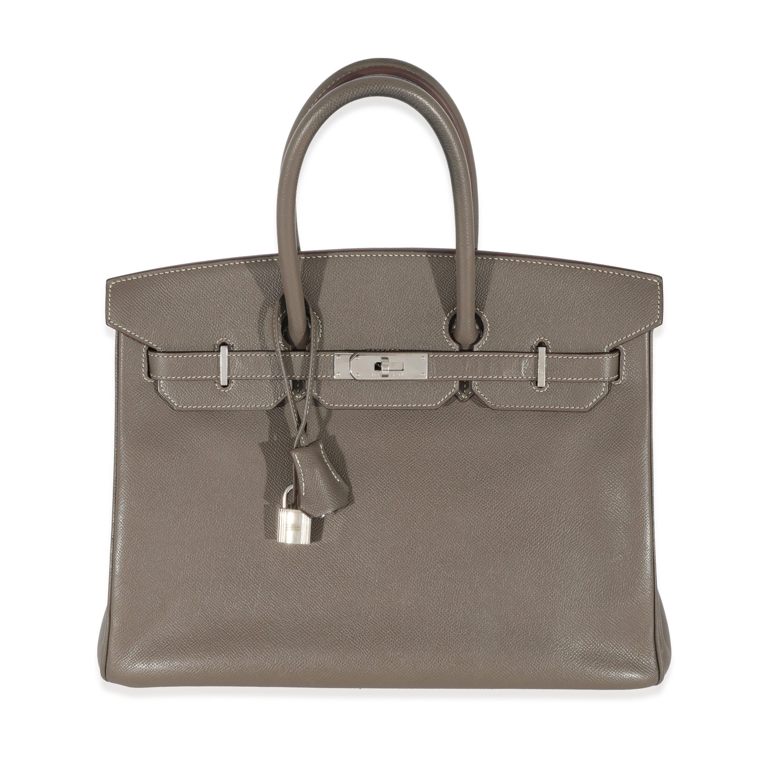 Hermès Epsom Bleu Thalassa Etain Candy Birkin 35 PHW