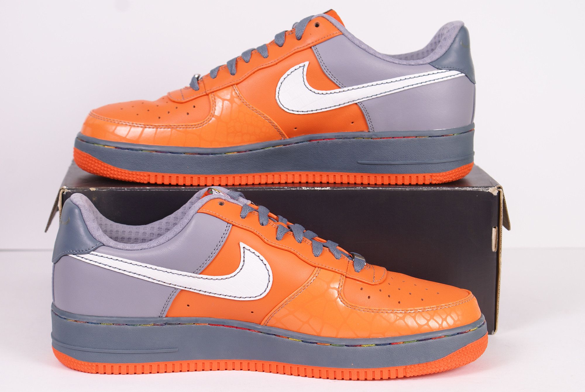 Nike 2007 Air Force 1 Premium 07 GAUCHO'S GYM Orange 315180 811 Size US 12.5 / EU 45-46 - 3 Thumbnail