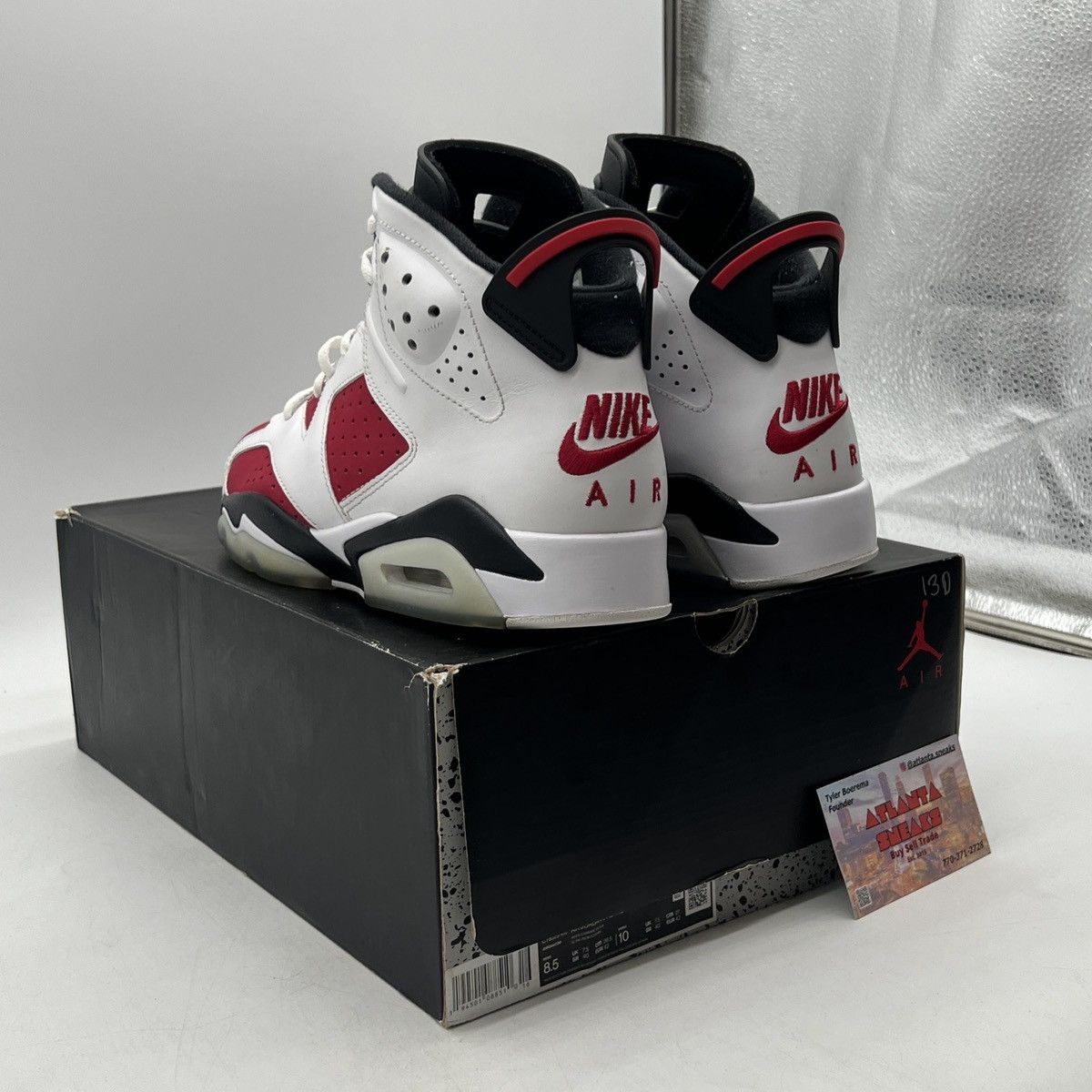Jordan Brand Air Jordan 6 Carmine Size US 8.5 / EU 41-42 - 4 Thumbnail