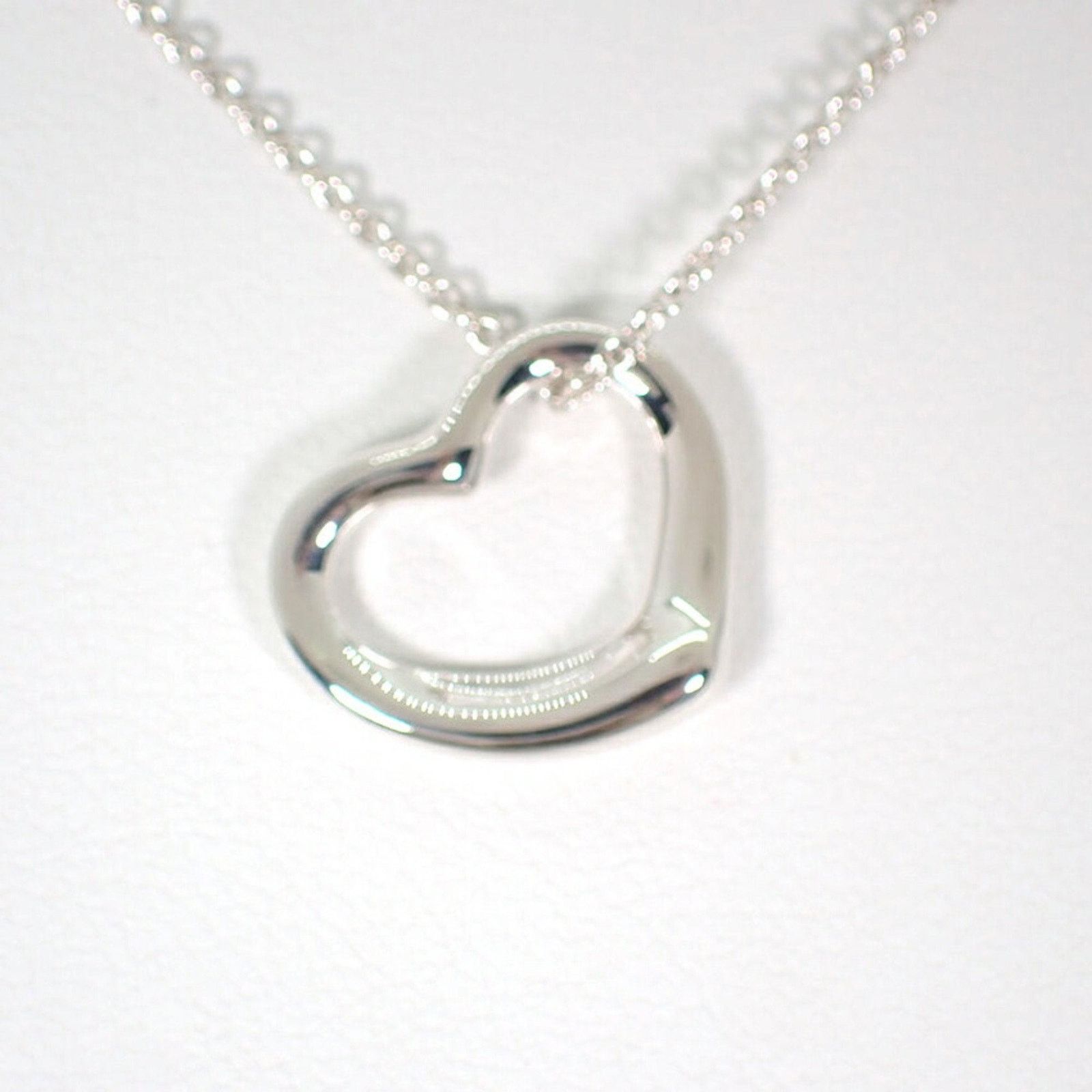 Tiffany & Co. Open Heart Pendant Necklace