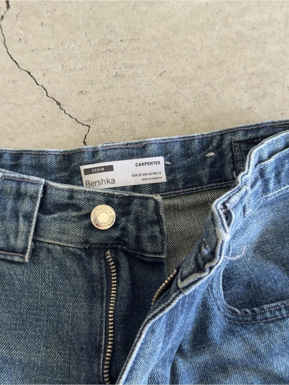 Bershka Bershka / Carpenter Jeans / Blue Wash Size 24" / US 00 / IT 34 - 4 Thumbnail
