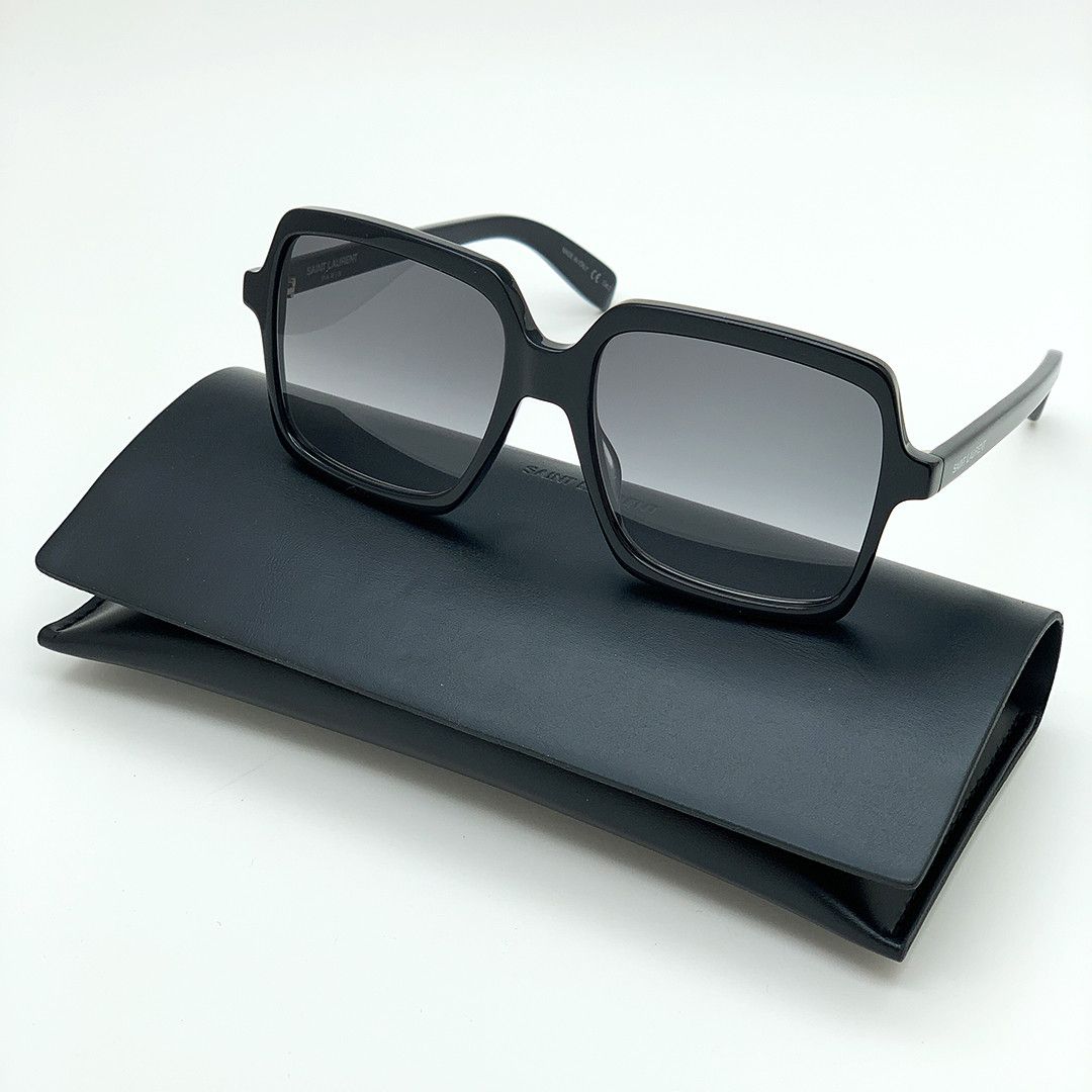Saint Laurent Paris NEW Saint Laurent SL174 001 Oversized Women Sunglasses Size ONE SIZE - 1 Thumbnail