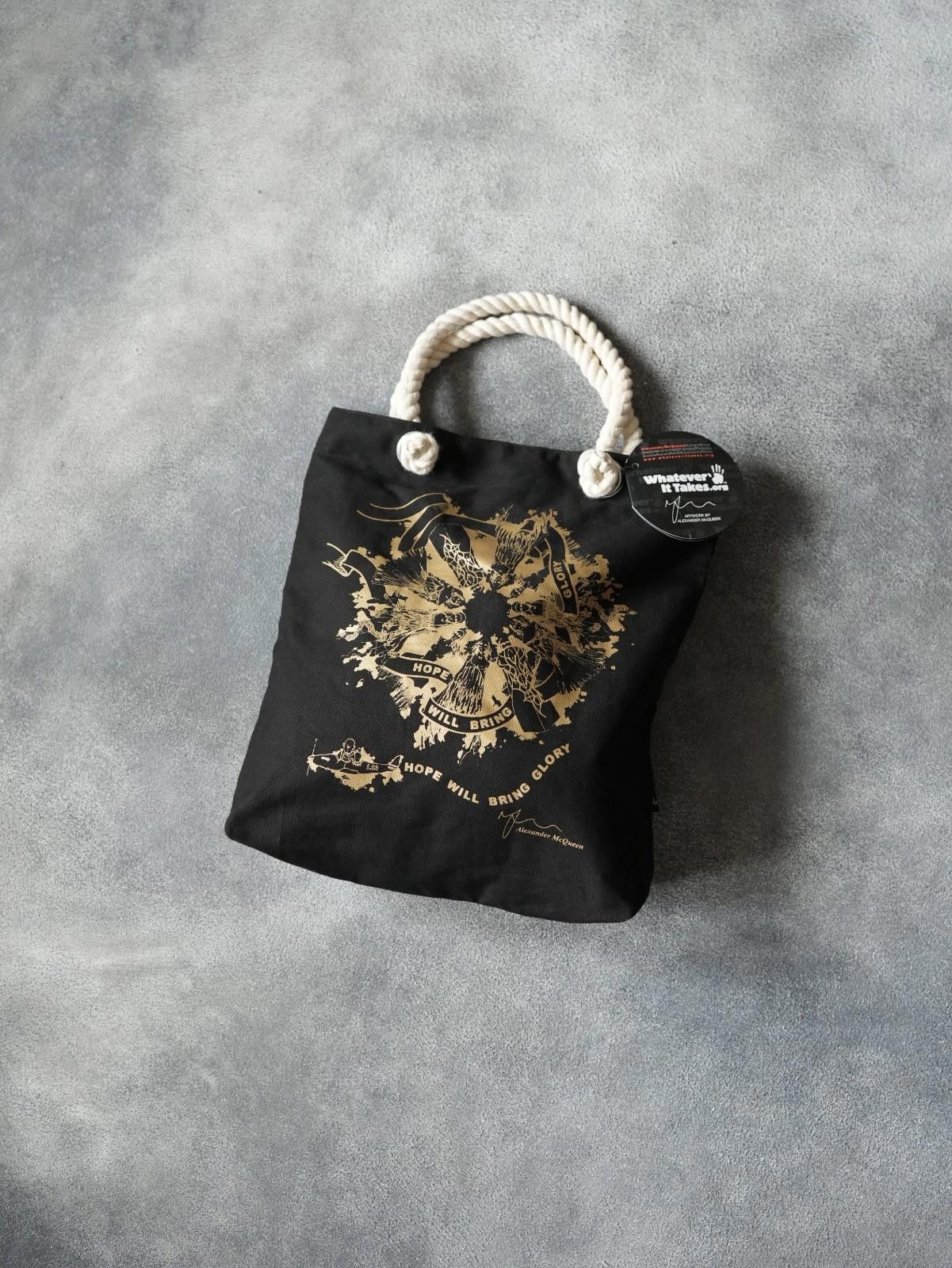 Alexander McQueen 2000's Alexander McQueen “Hope Will Bring Glory" Totes Bag Size ONE SIZE - 1 Thumbnail