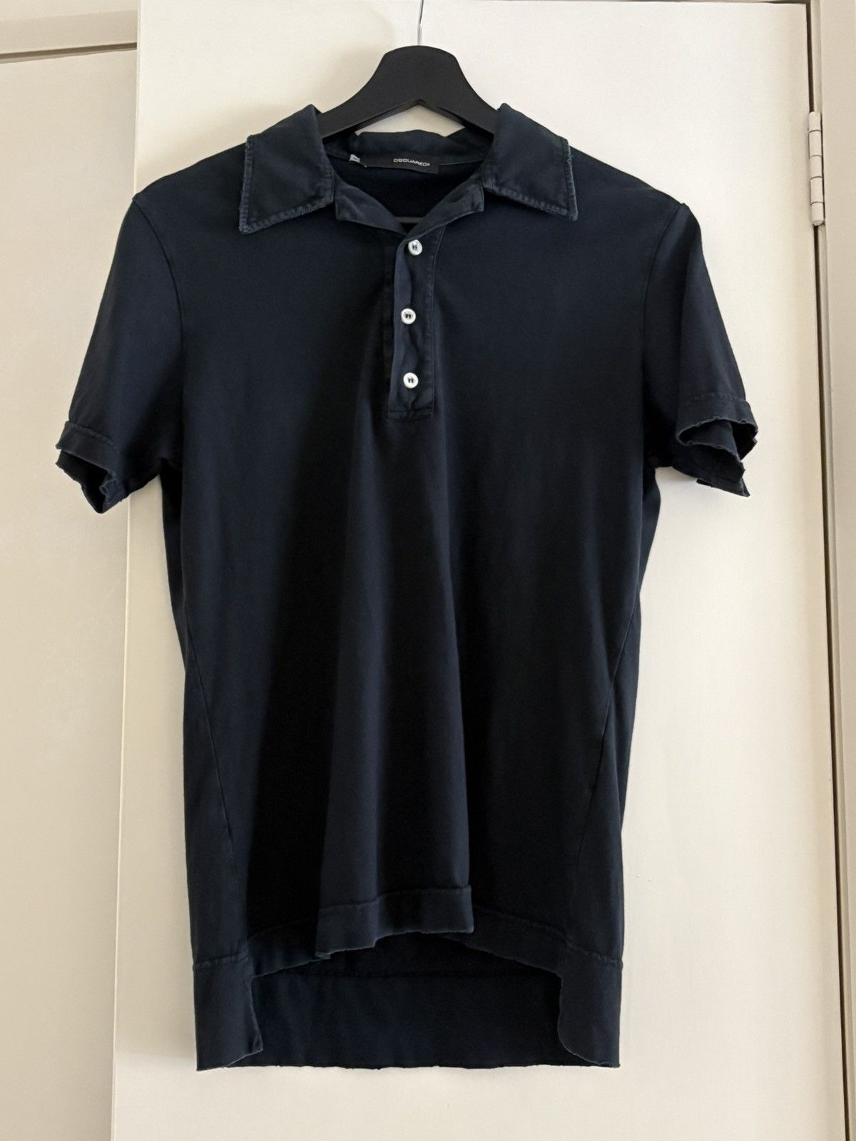 Dsquared2 S/S 2004 Dsquared2 Faded Black Distressed Polo Size US S / EU 44-46 / 1 - 1 Thumbnail