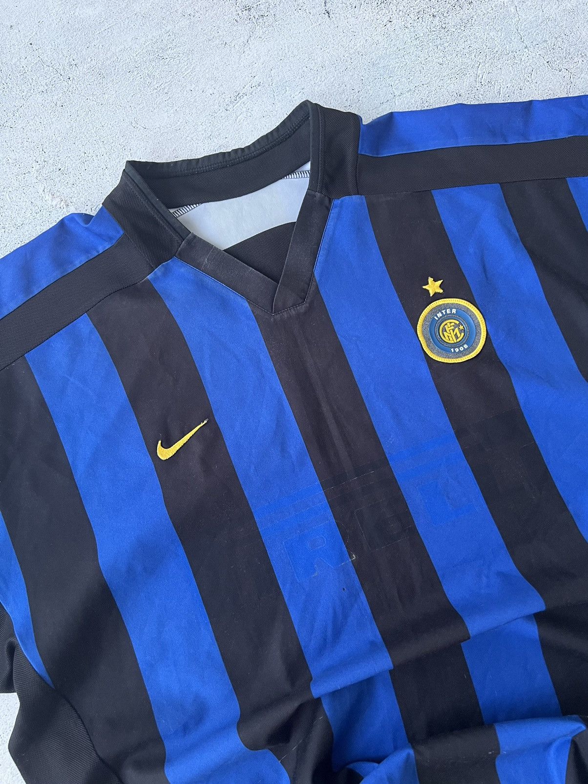Nike × Vintage 🔵⚫️Nike Inter Milan 2002 2003 Home Jersey Size US XL / EU 56 / 4 - 6 Thumbnail