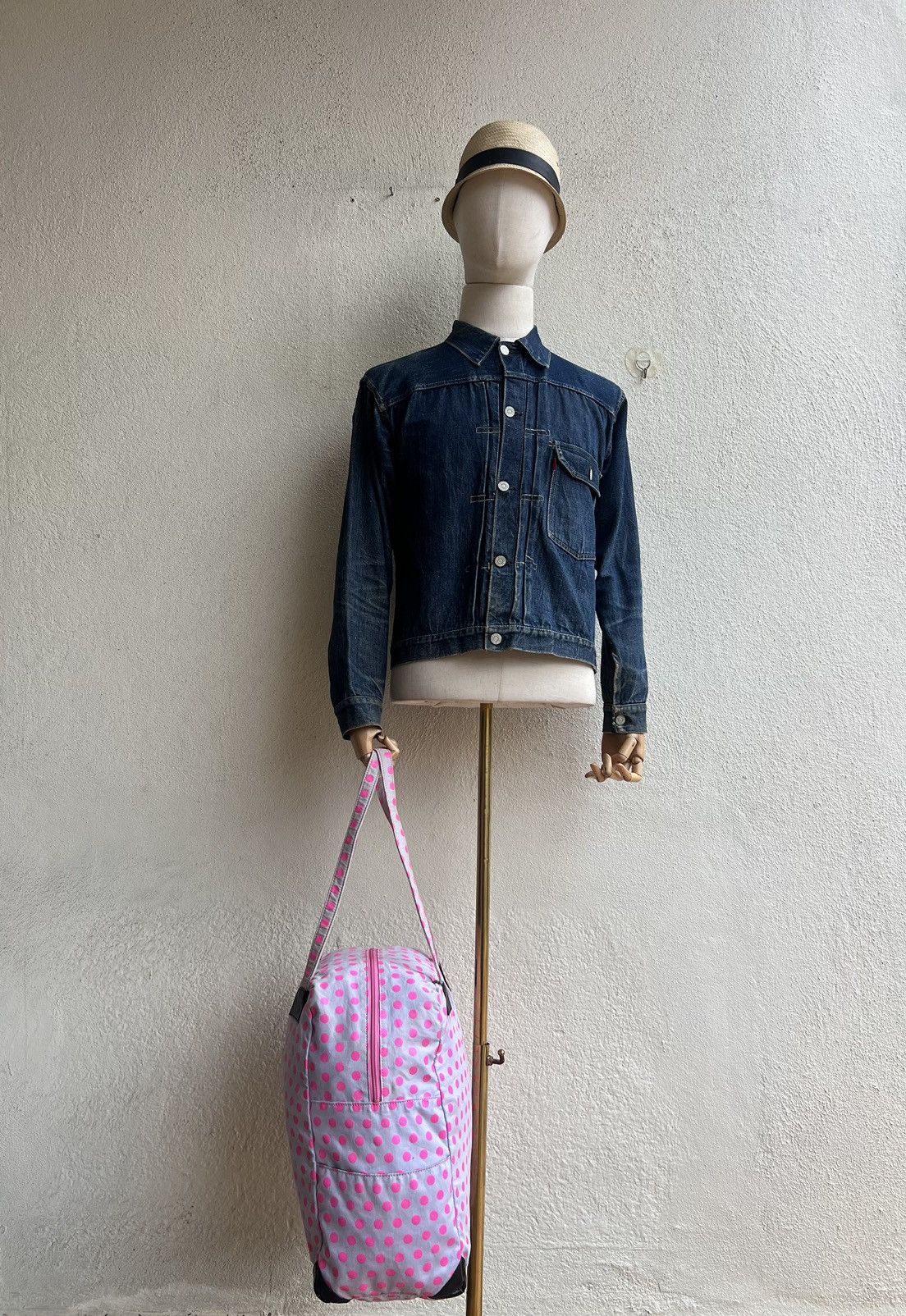 20471120 Milk Boy Japan Muddy Pink Polka Dot Bag Tote Size ONE SIZE - 5 Thumbnail