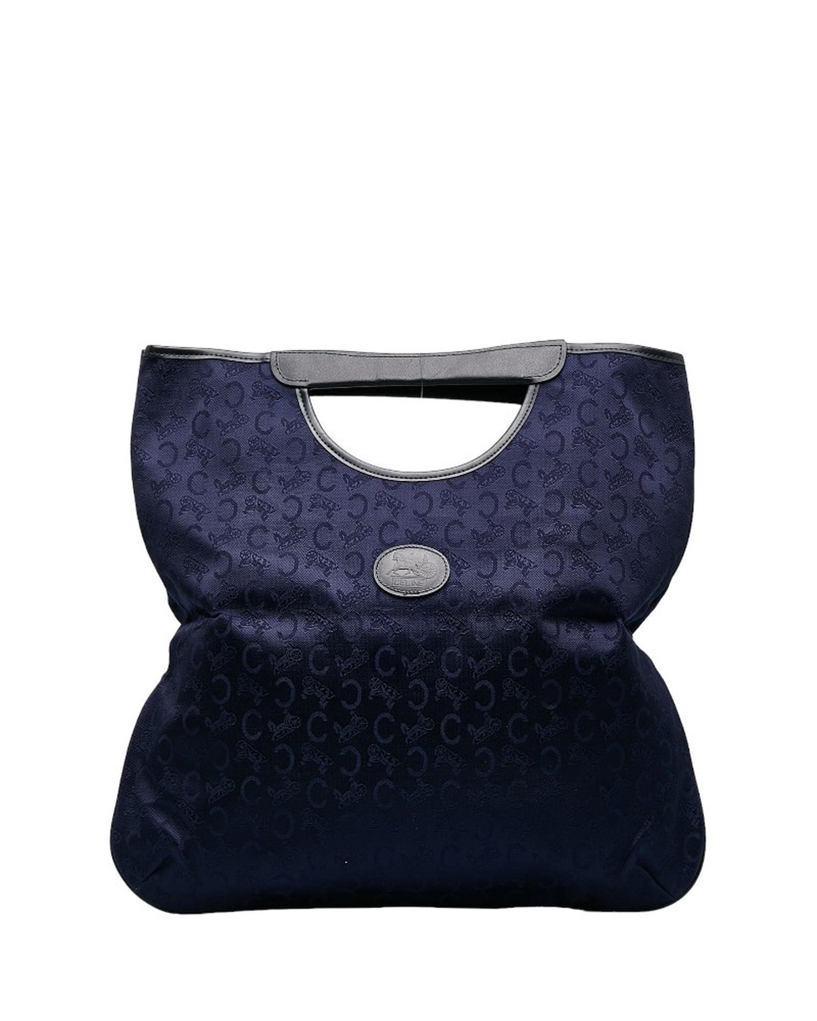 image of Celine Canvas Bifold Handbag in Blue, Men's