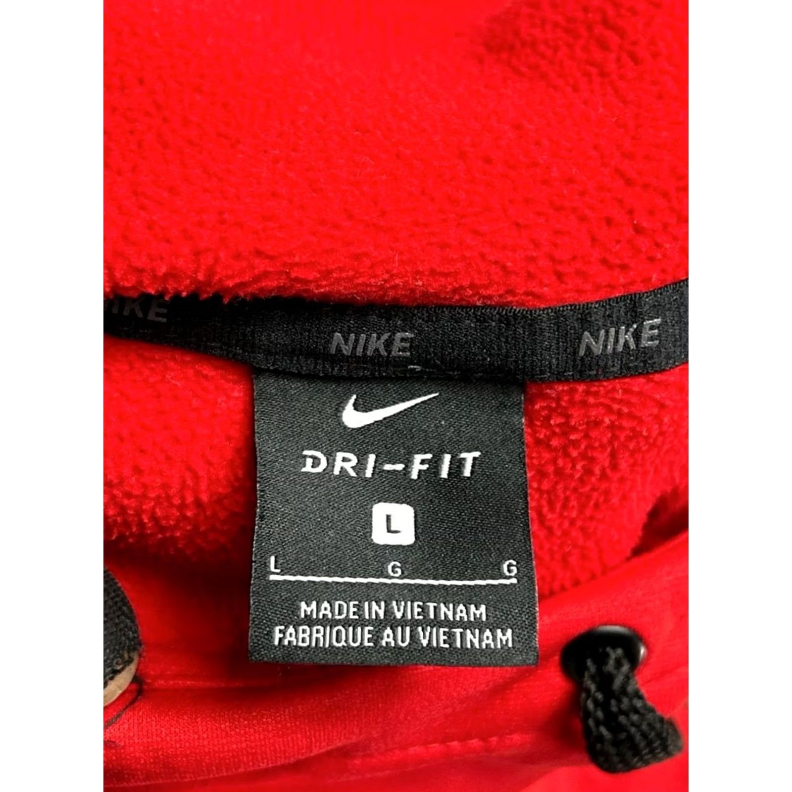 Nike Nike Hoodie Mens Large Red Dri Fit Spellout Logo Fleece Lined Raglan Sleeve Size US L / EU 52-54 / 3 - 5 Thumbnail