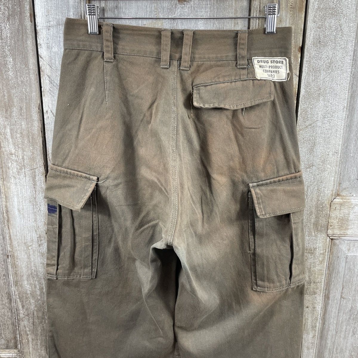 Japanese Brand × Vintage Vintage Drug Store Faded Cargo Baggy Pants Size US 31 - 4 Thumbnail
