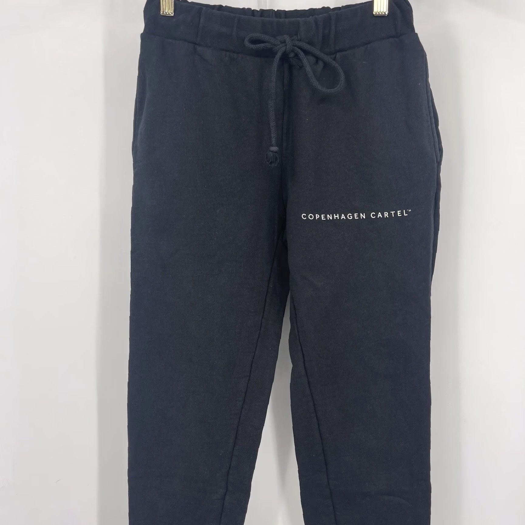 ARKK Copenhagen Copenhagen Joggers Pants Womens Small Black Organic Cotton Minimalist Tapered 90s Bohemian Size 28" / US 6 / IT 42 - 2 Thumbnail