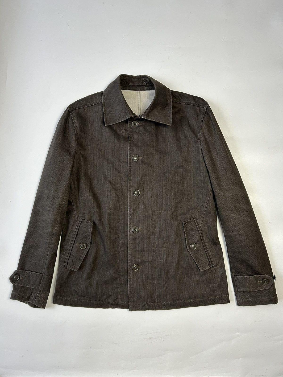 Designer × Michel Klein KLEIN PLUS HOMME FADED STYLE BUTTON UP JACKET Size US M / EU 48-50 / 2 - 1 Thumbnail