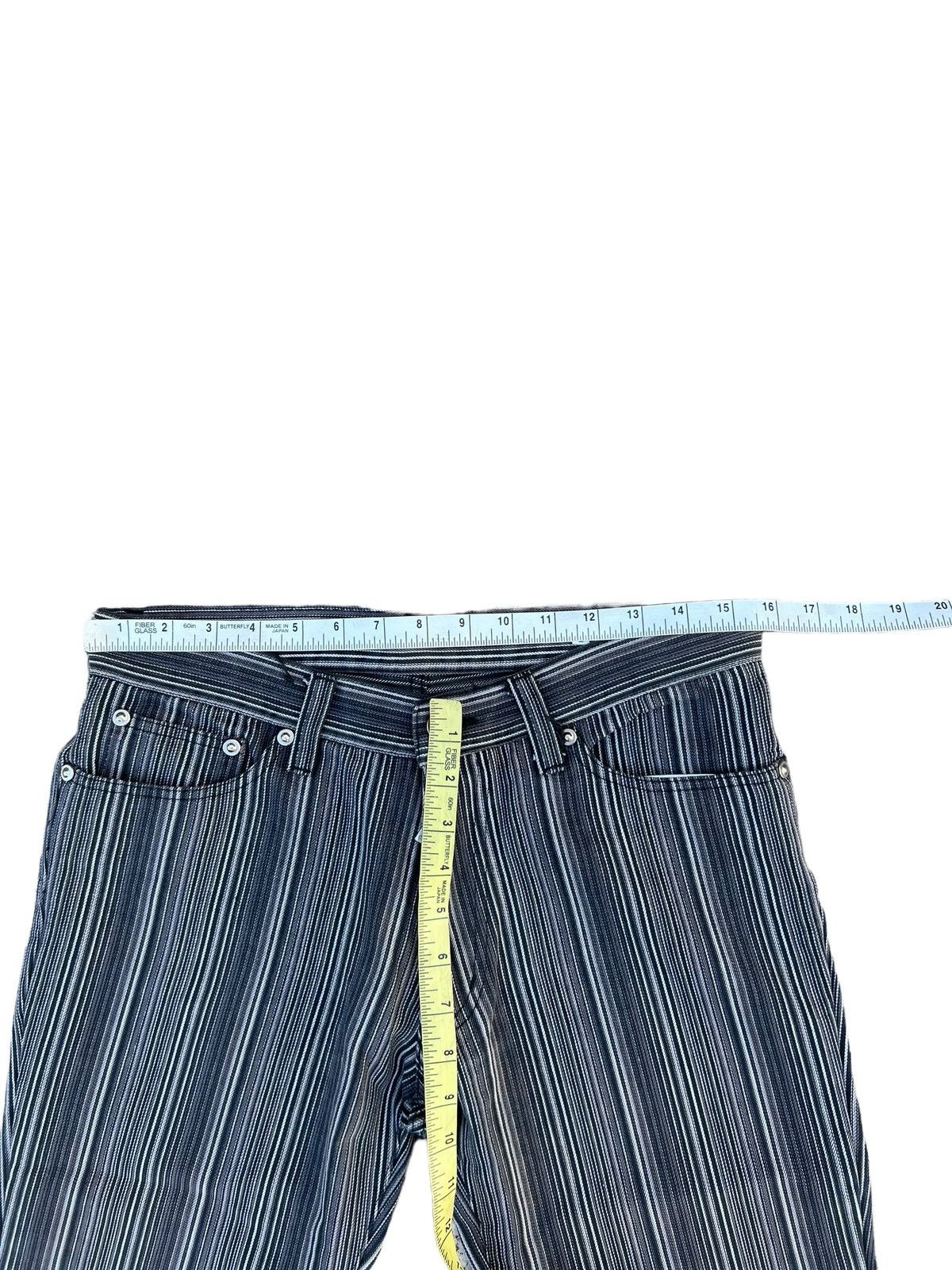 Vintage Semantic Design Japan Striped Pant Flare Jeans Size US 30 / EU 46 - 3 Thumbnail