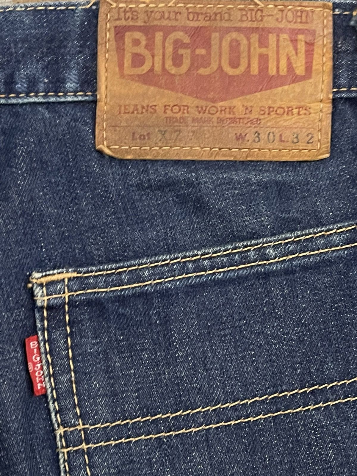Big John Vintage Japan Big John Blue Wash Bell Bottom Flare Jeans Size US 30 / EU 46 - 7 Thumbnail
