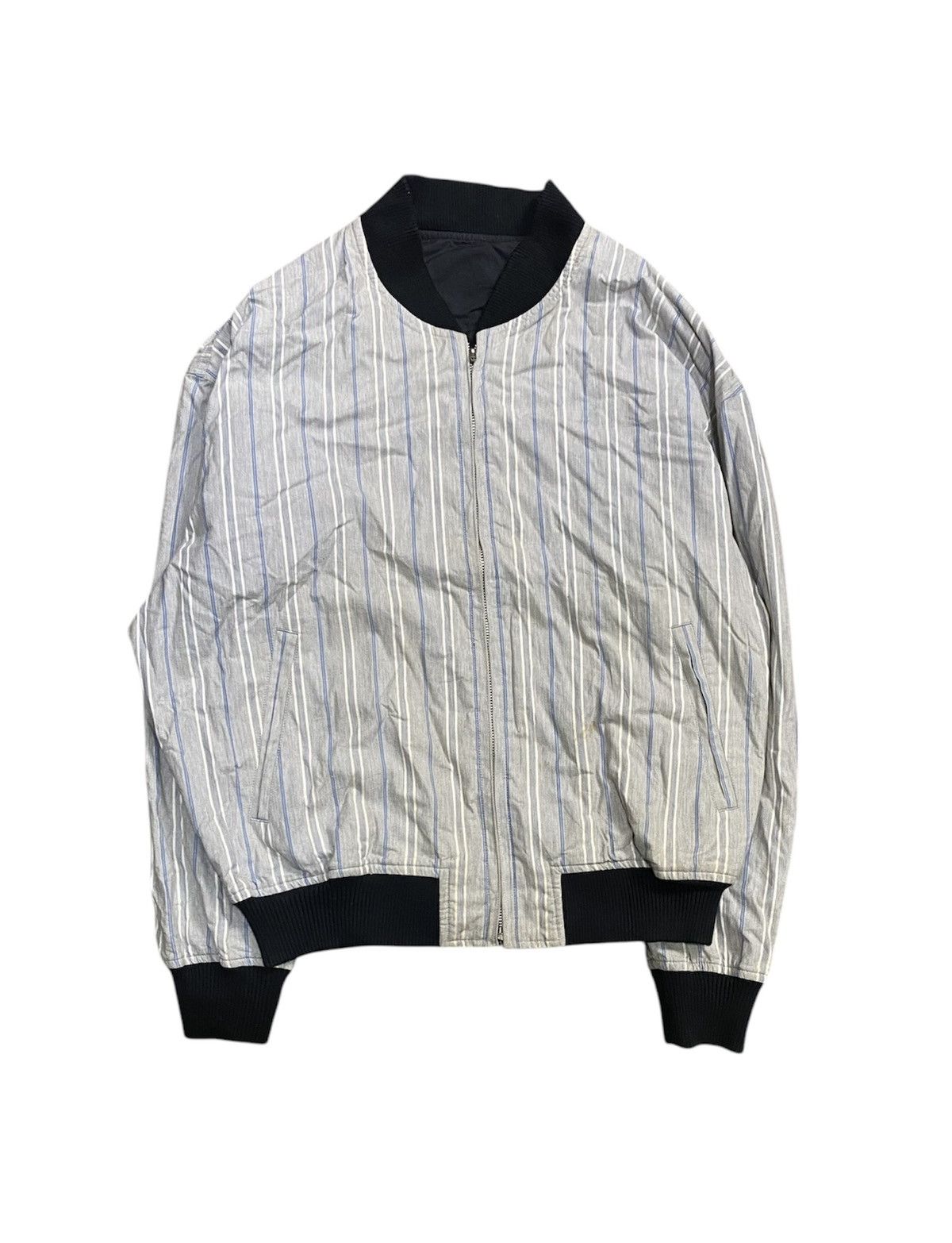Comme des Garcons Homme SS1989 COMME Des GARCONS Stripe Reversible bomber jacket Size US M / EU 48-50 / 2 - 5 Thumbnail