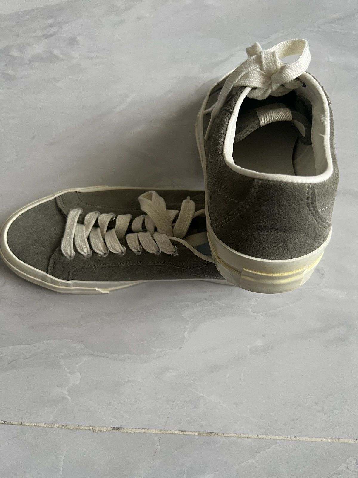 Zara Zara Men's Low Top Green Split Lace Up Suede Sneakers Size US 10 / EU 43 - 9 Thumbnail